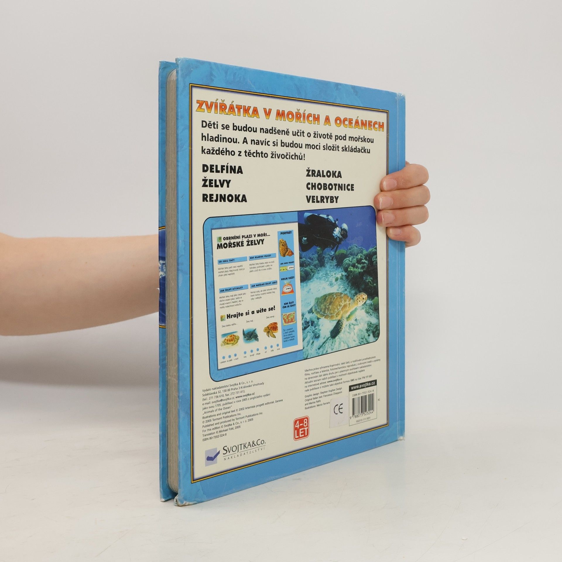Autores varios Zvířátka v mořích a oceánech: Knížka s puzzle