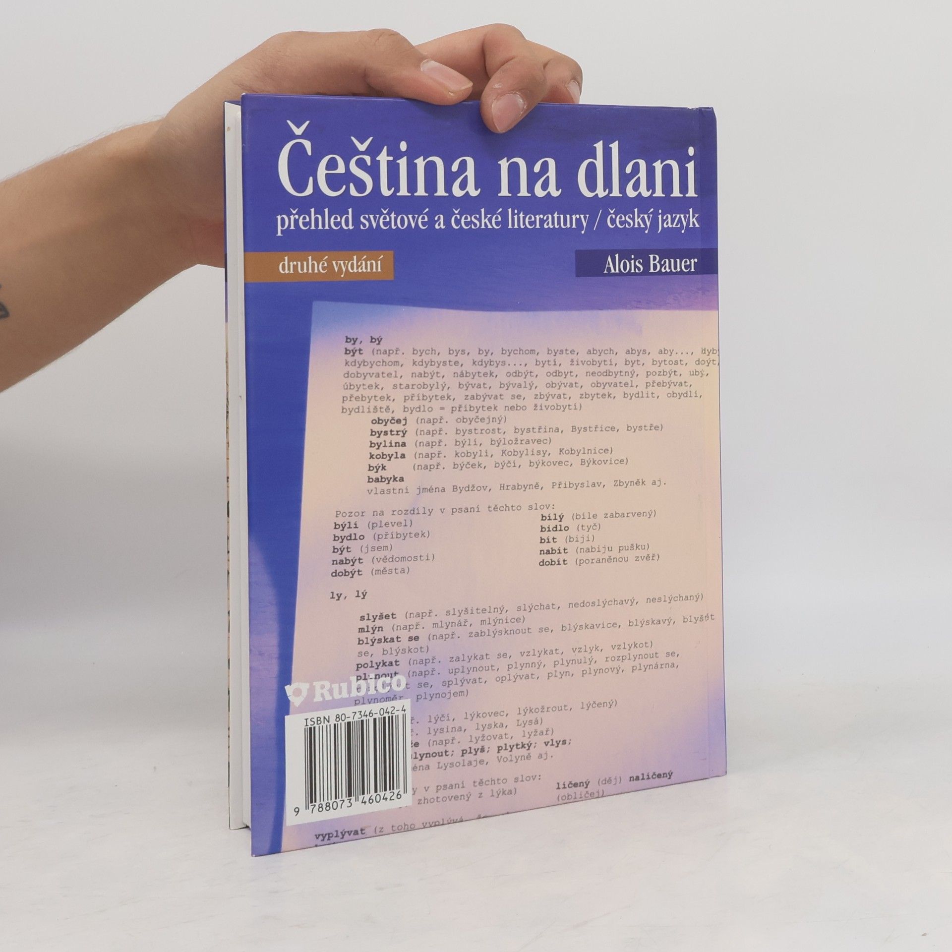 Alois Bauer Čeština na dlani. Přehled světové a české literatury