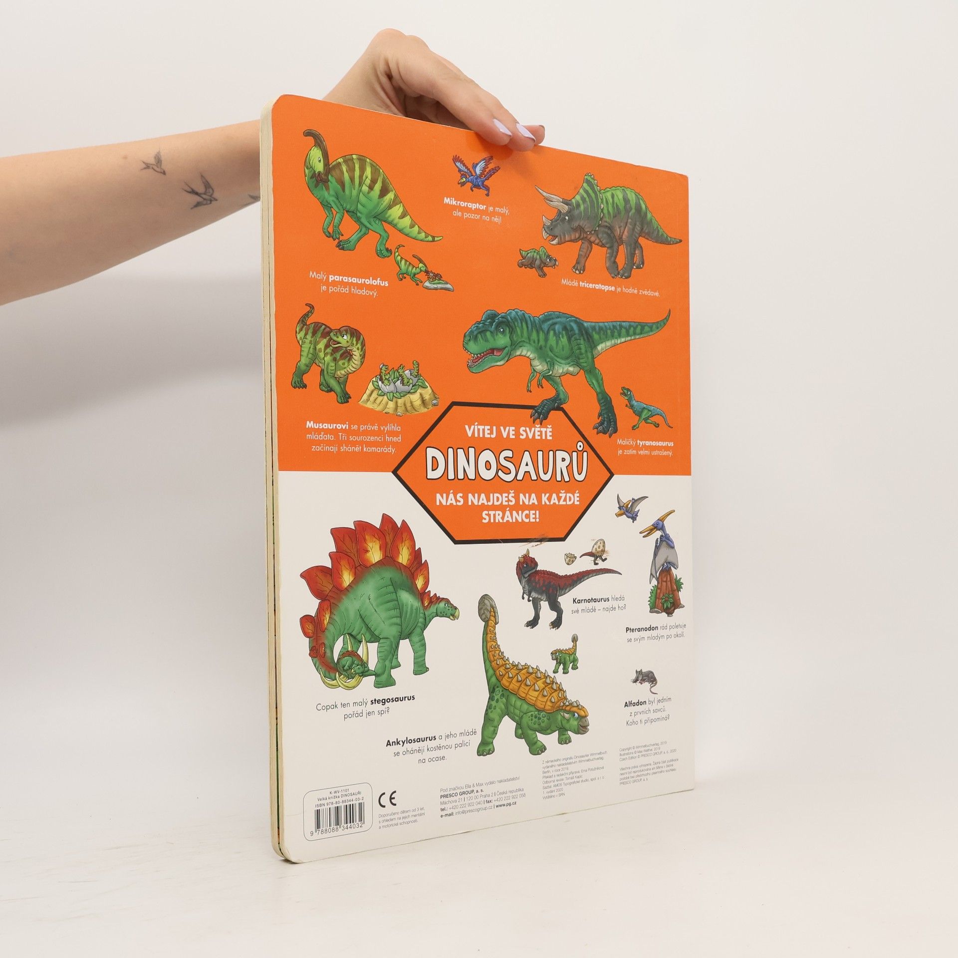 Max Walther Dinosauři - Velká knížka pro malé vypravěče