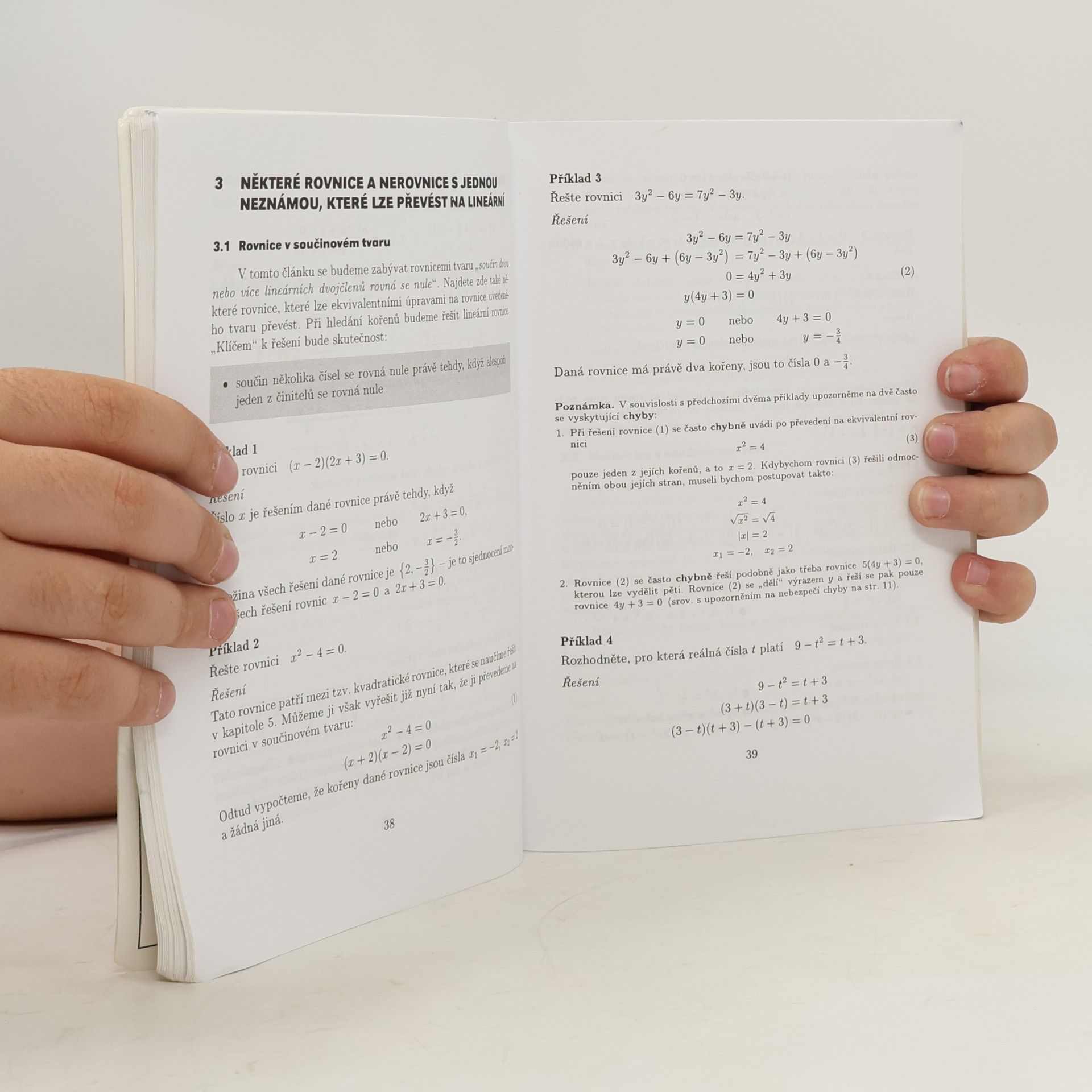 Jura Charvát Matematika pro gymnázia. Rovnice a nerovnice