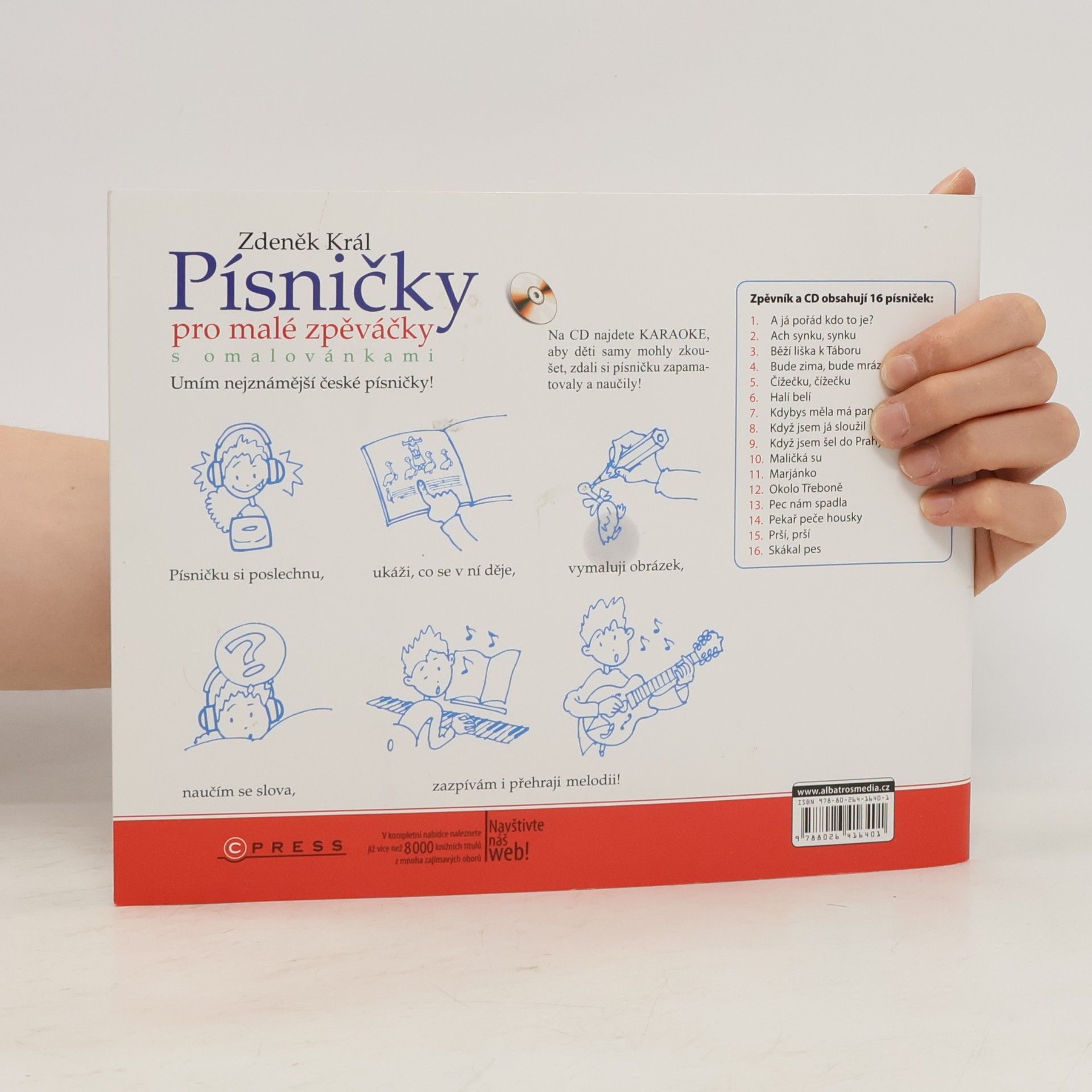 Zdeněk Král Písničky pro malé zpěváčky s omalovánkami