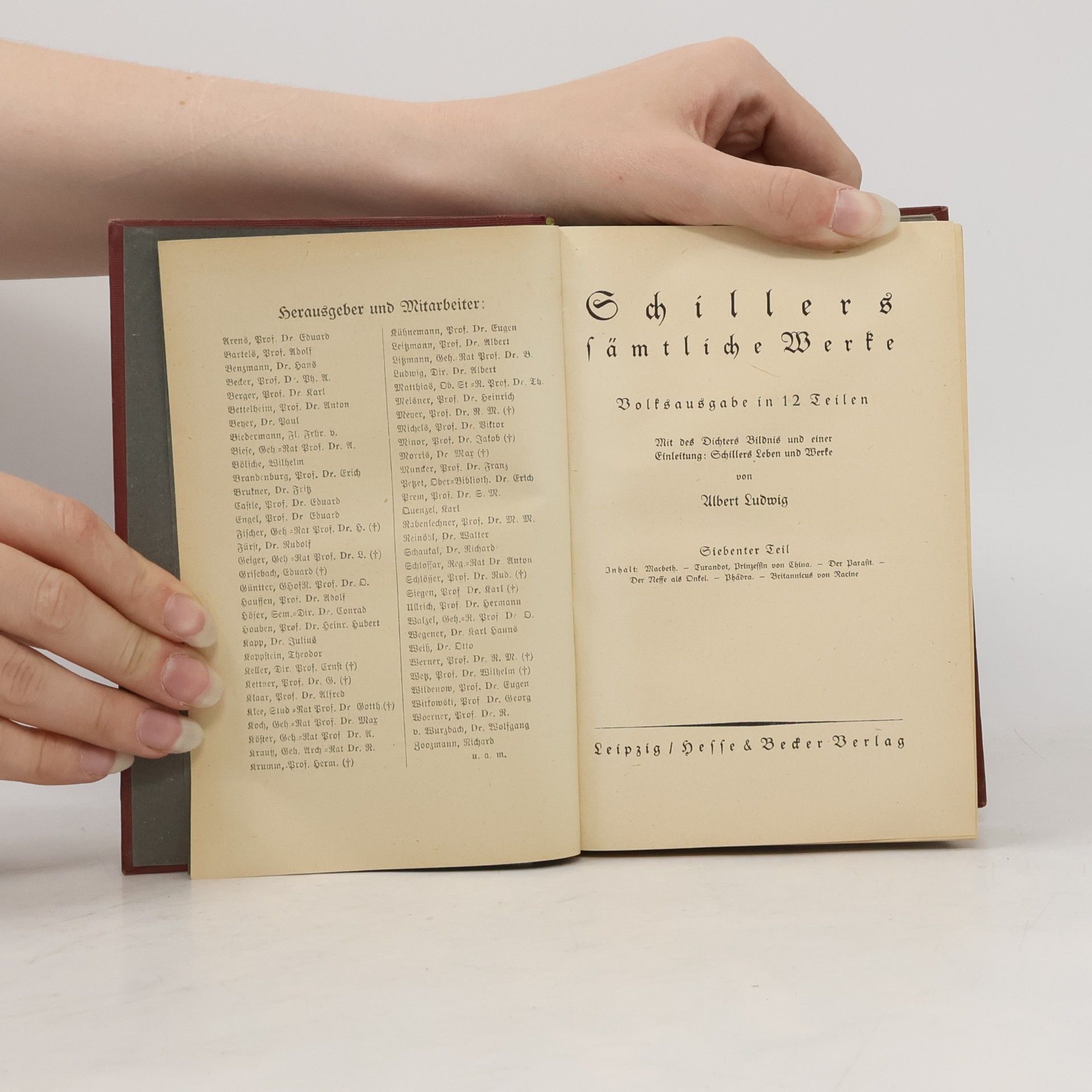 Albert Ludwig Schillers Werke 7-9