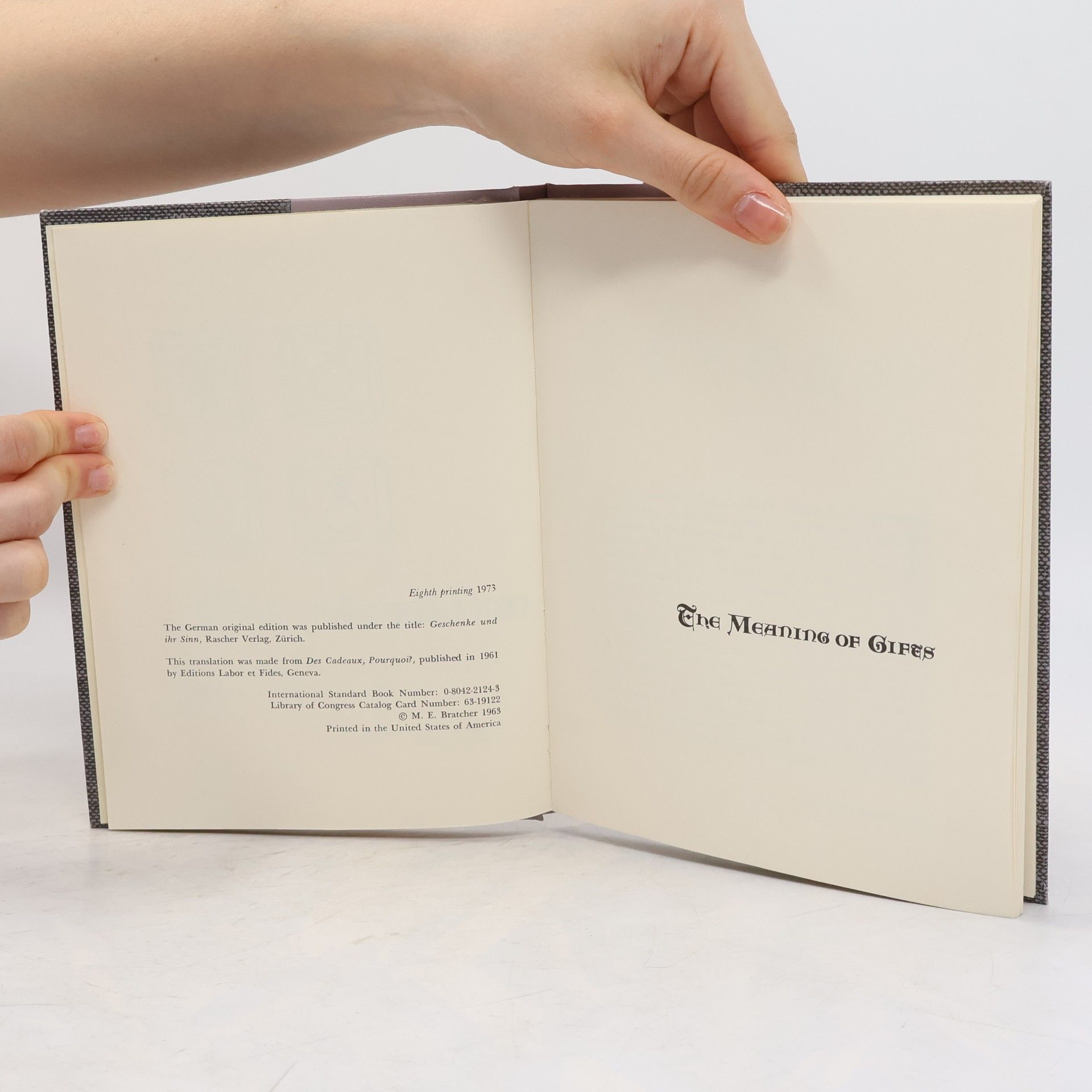 Paul Tournier The Meaning of Gifts