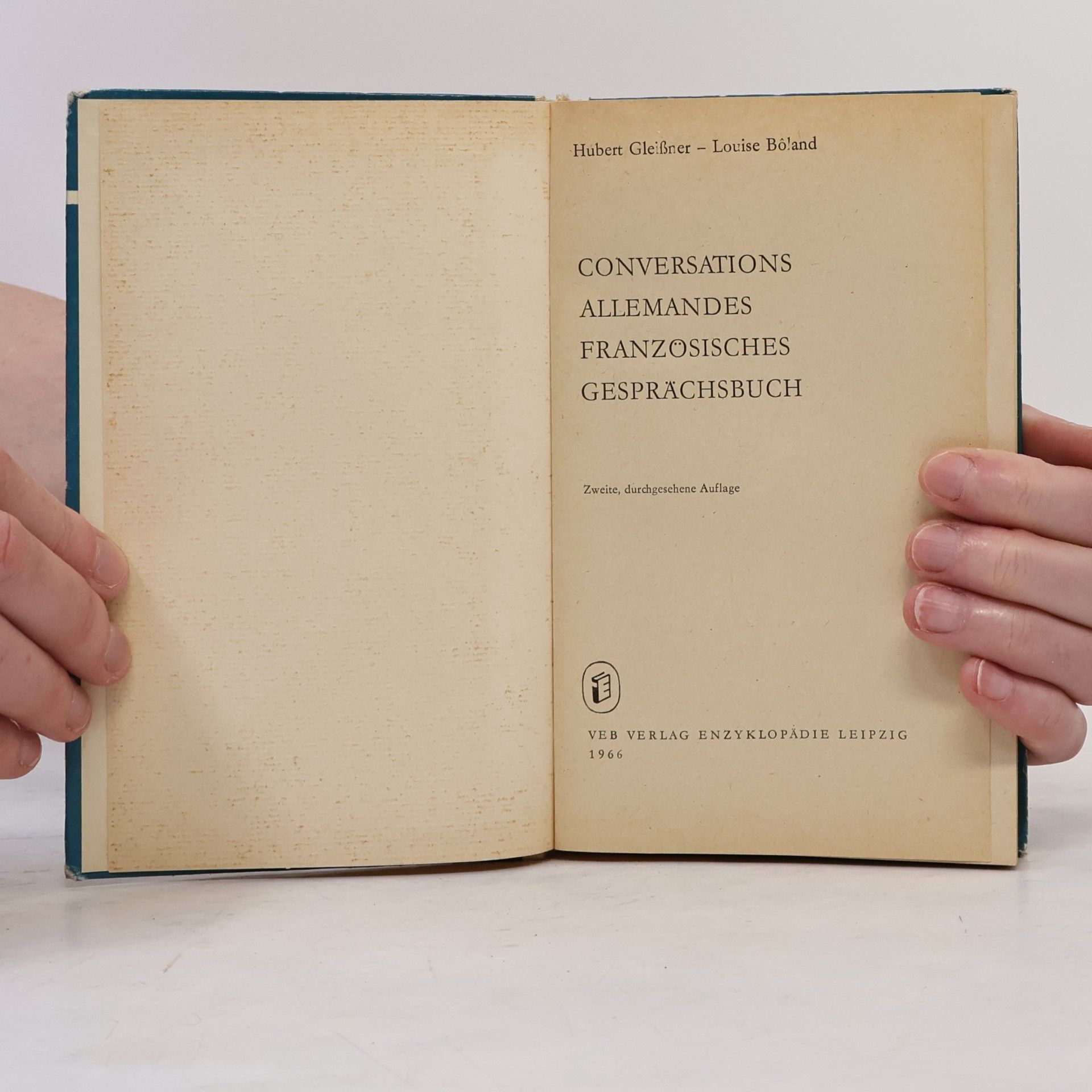 Hubert Gleissner Conversations Allemandes