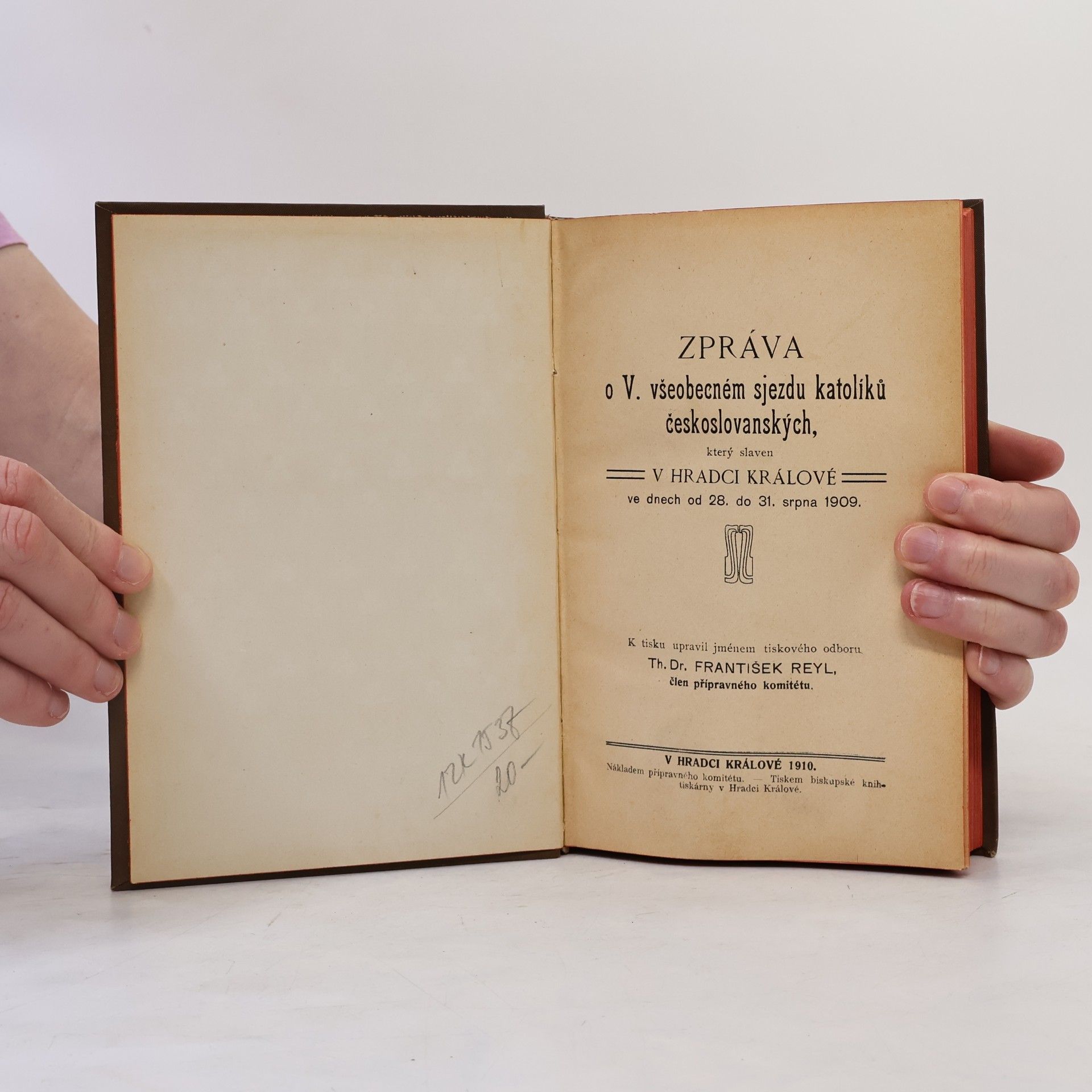 František Reyl Zpráva o V. všeobecném sjezdu katolíků českoslovanských