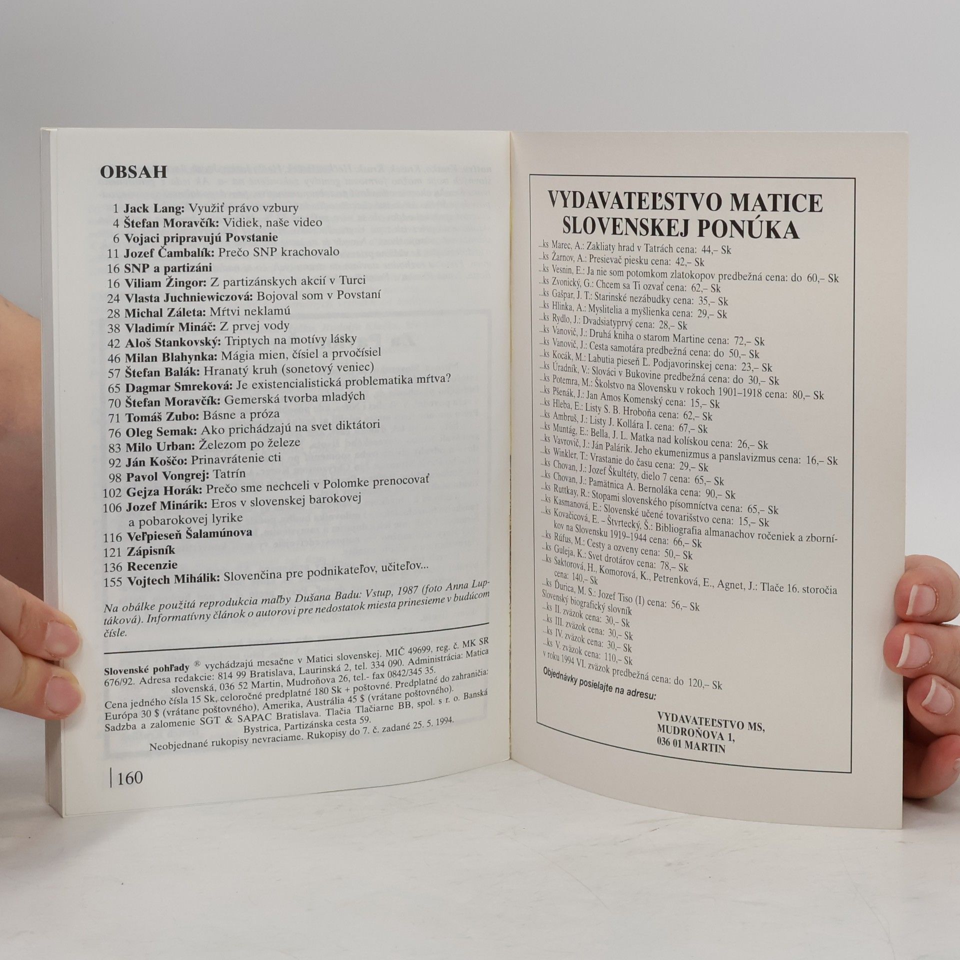 Various authors Slovenské pohľady 7