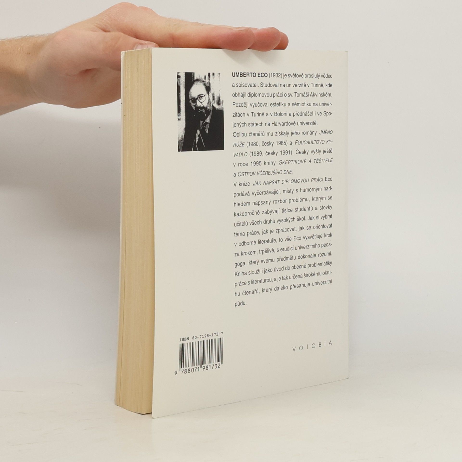 Umberto Eco Jak napsat diplomovou práci