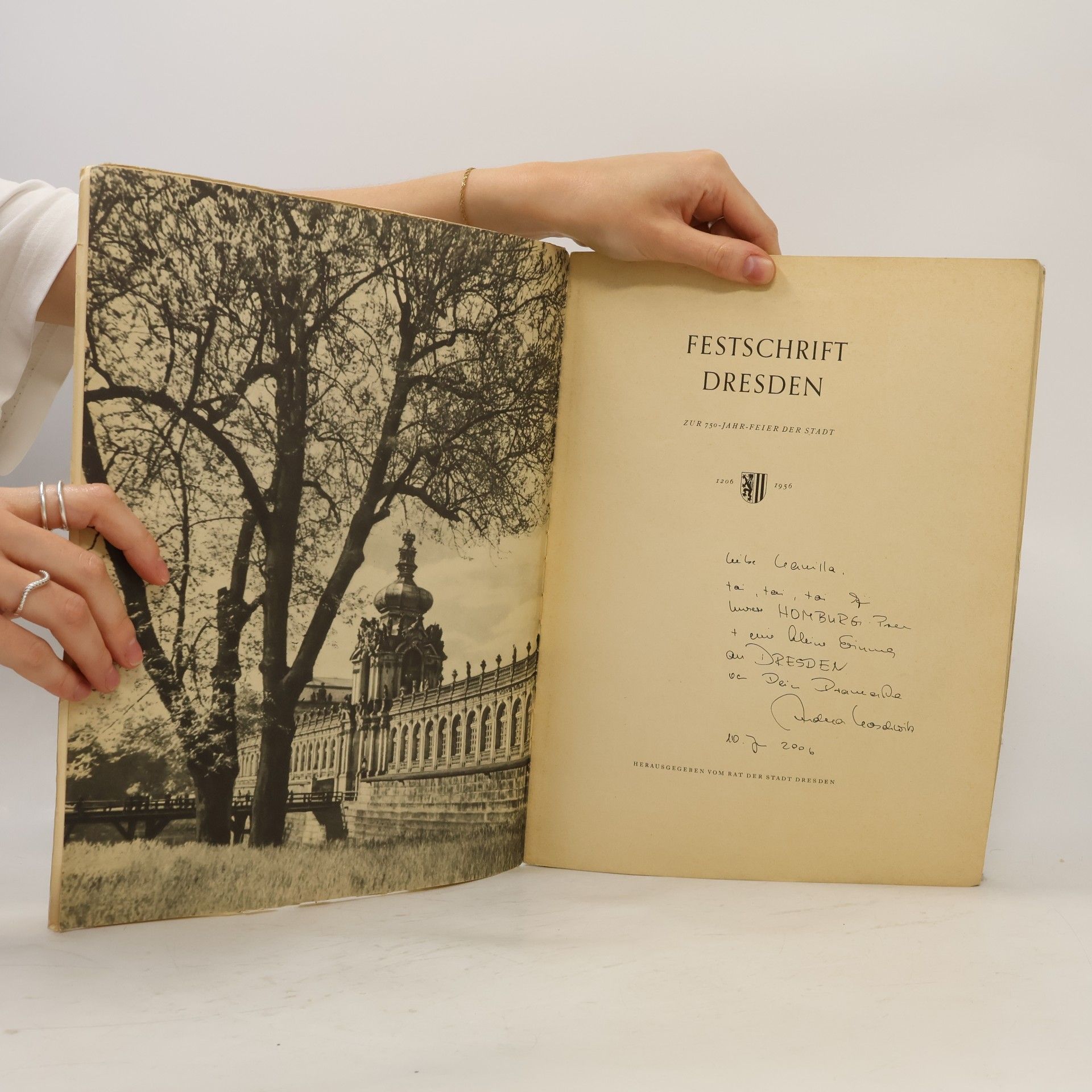 Kolektív autorov Festschrift Dresden zur 750-Jahr-Feier der Stadt, 1206-1956.