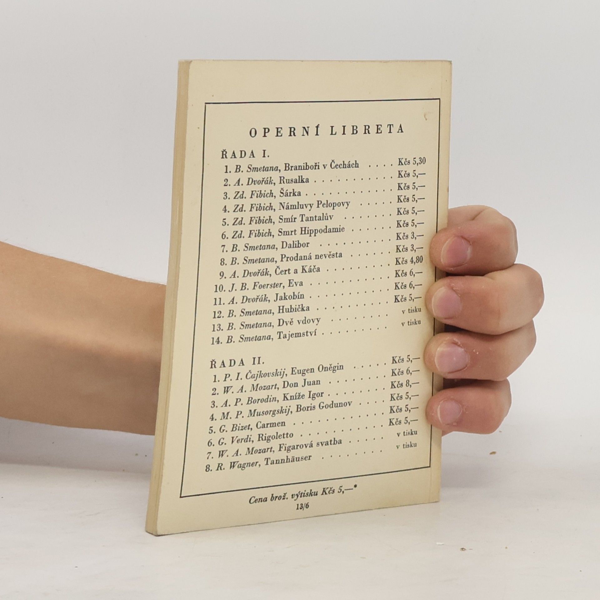 Bedřich Smetana Operní libreta I-12