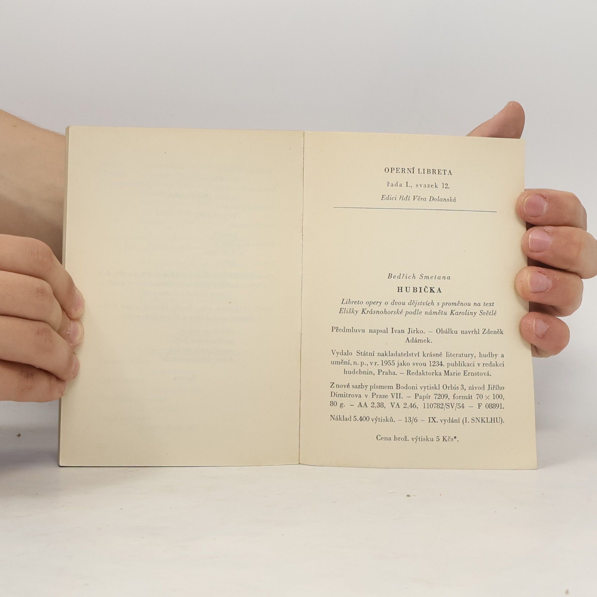 Bedřich Smetana Operní libreta I-12