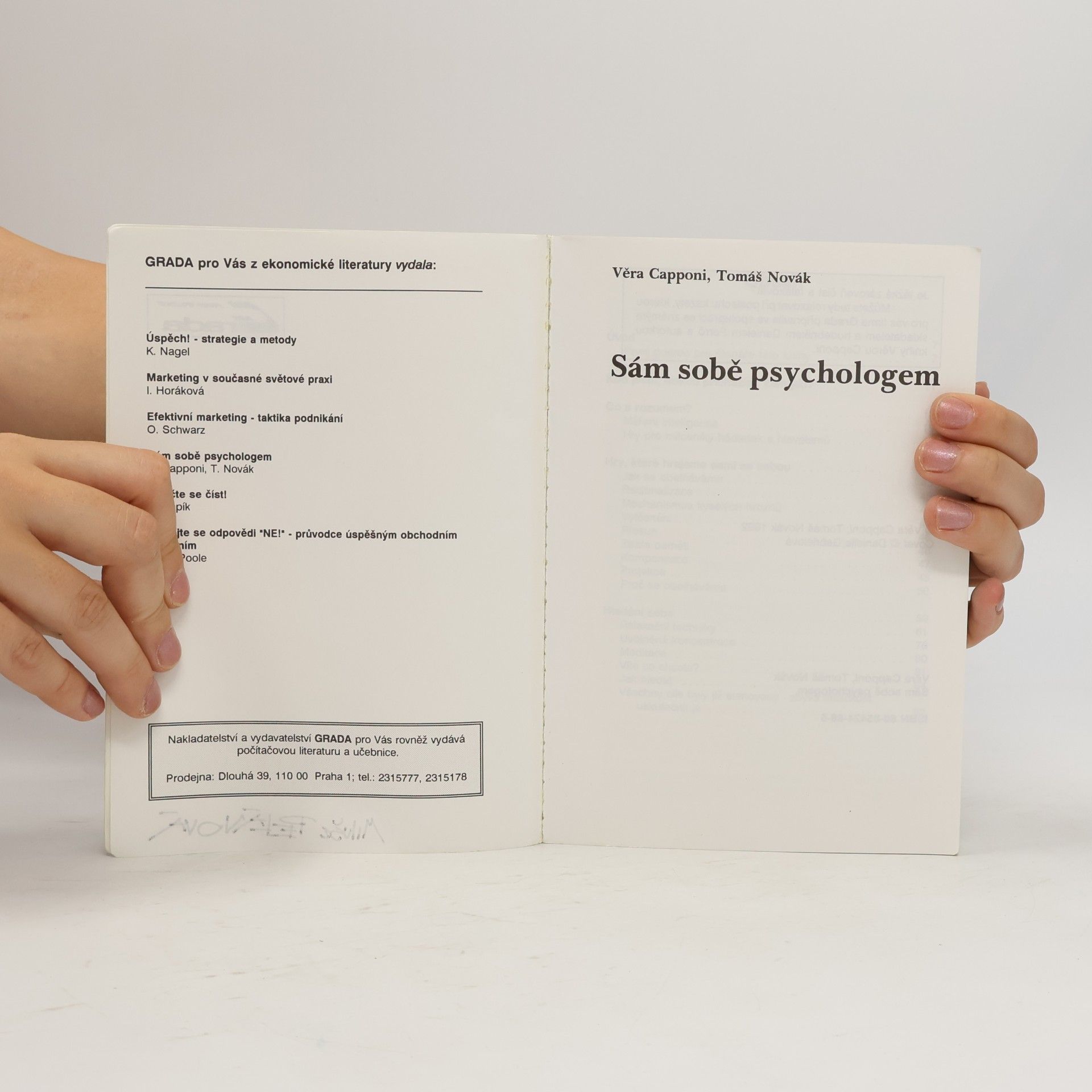 Věra Capponi Sám sobě psychologem