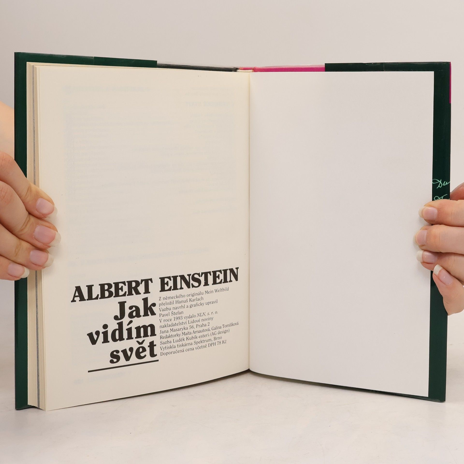 Albert Einstein Jak vidím svět 1