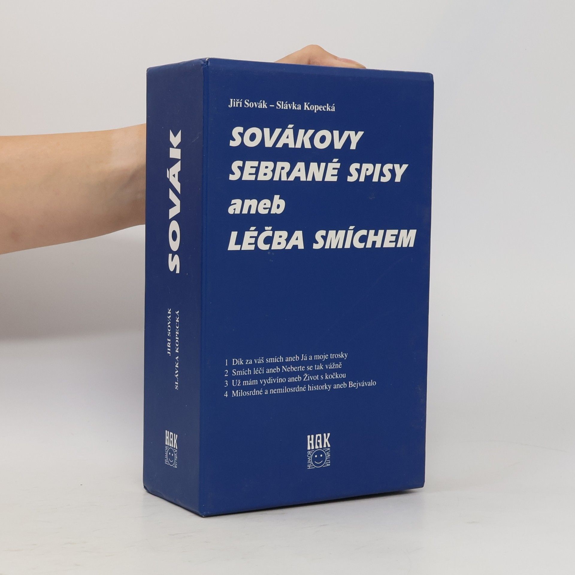Jiří Sovák Sovákovy sebrané spisy aneb Léčba smíchem (box, 4 svazky)