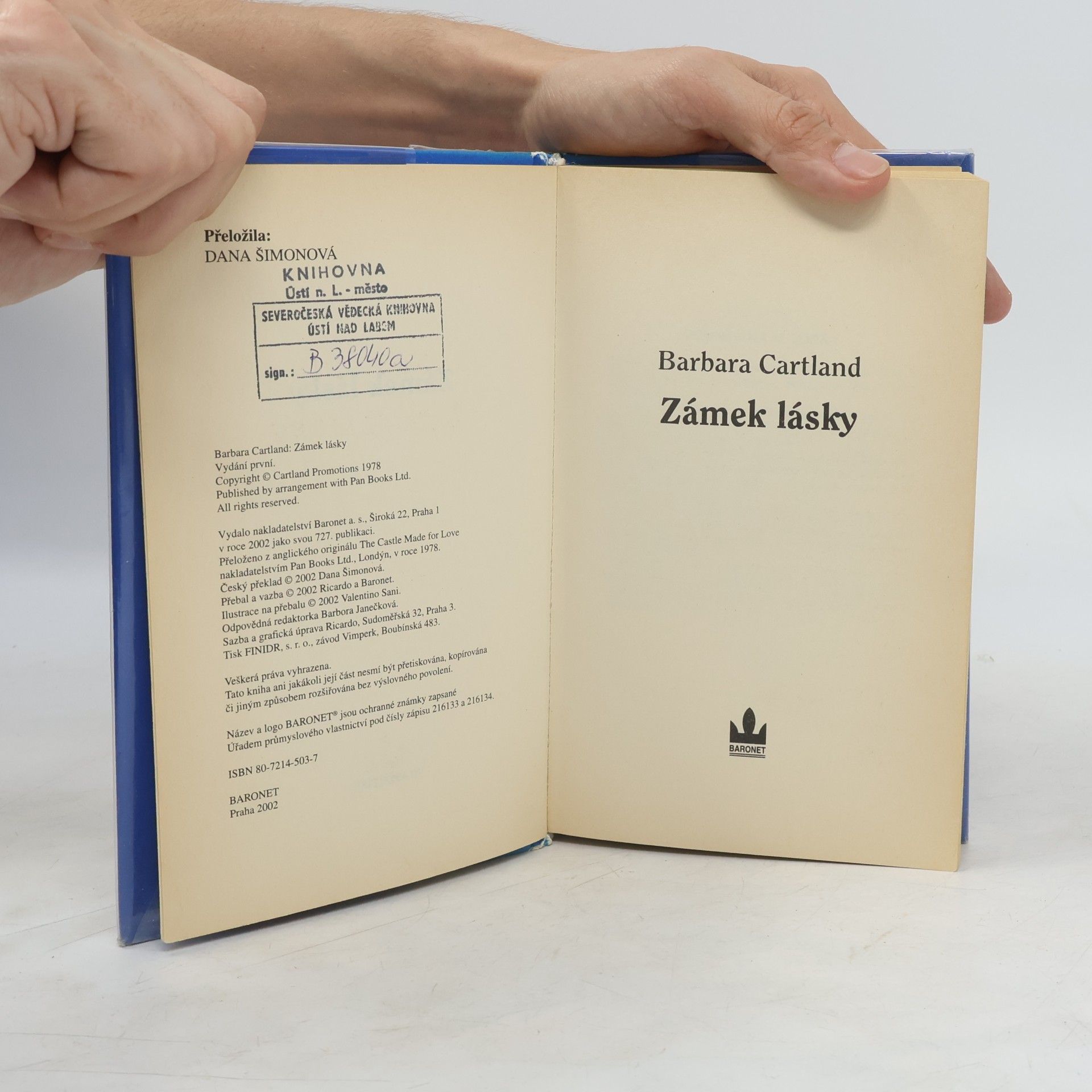 Barbara Cartland Zámek lásky