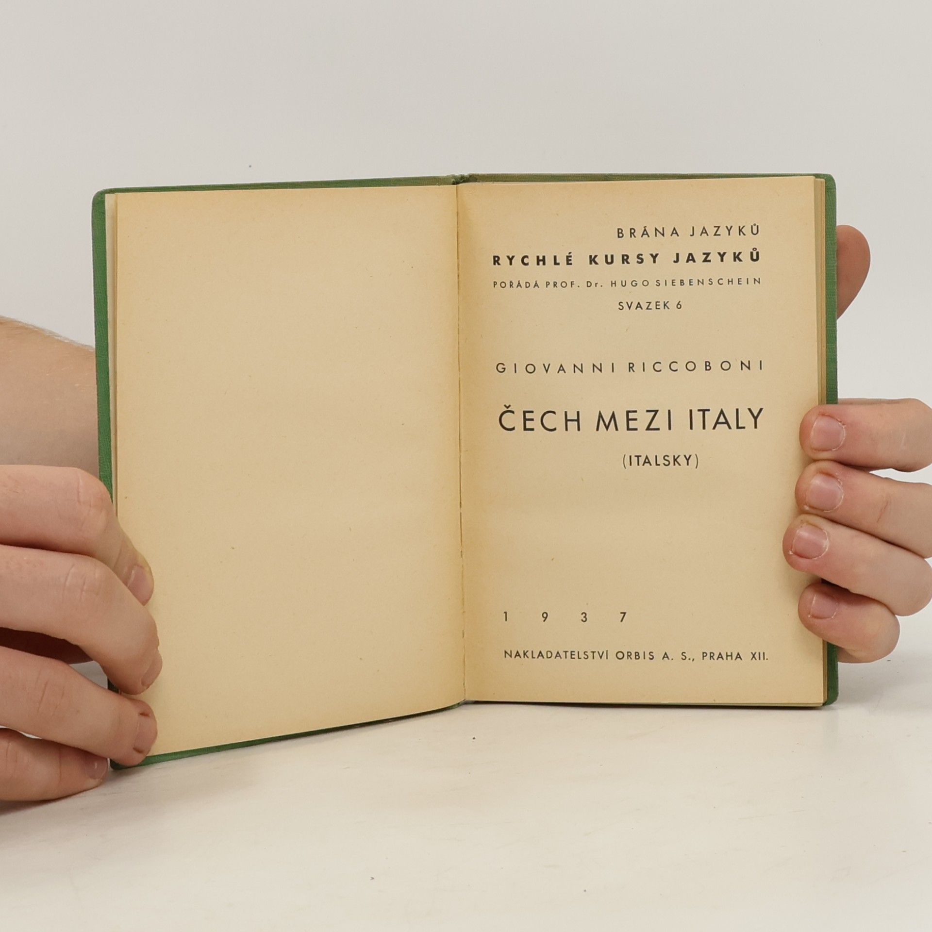 Giovanni Riccoboni Čech mezi Italy