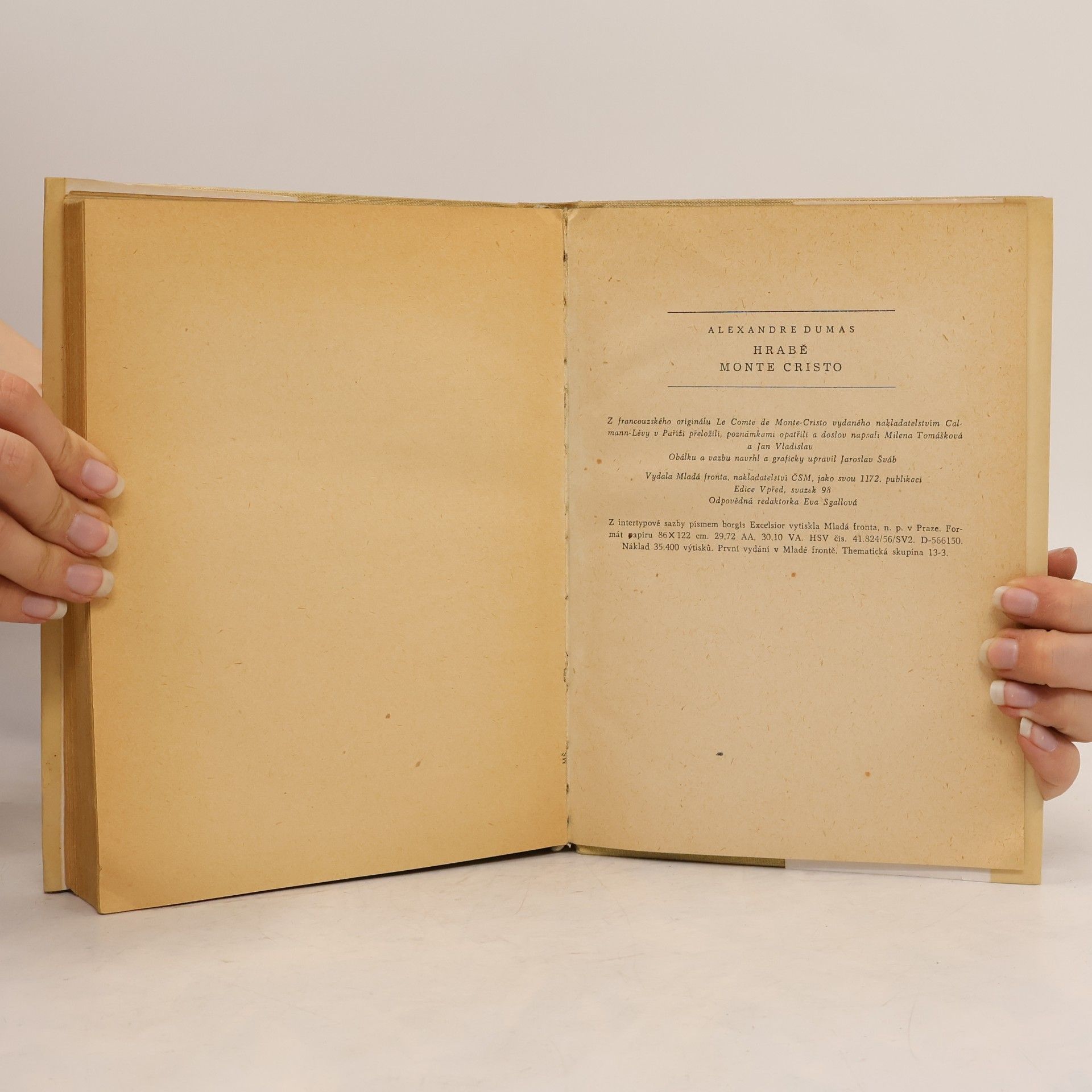 Alexandre Dumas der Ältere Hrabě Monte Cristo 1