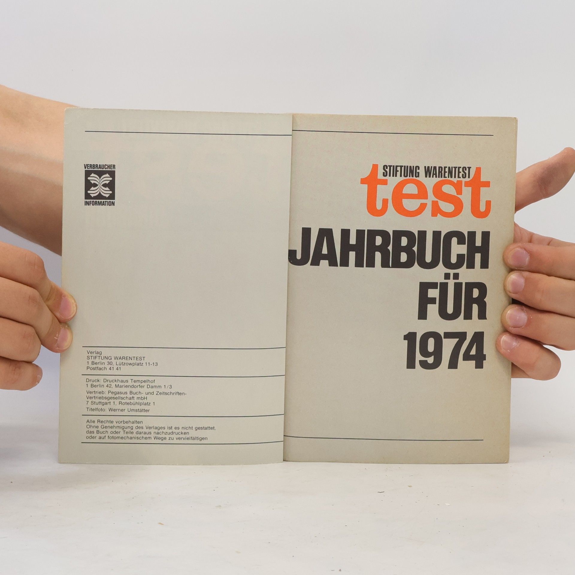 Kolektiv autorů Test. Jahrbuch für 1974