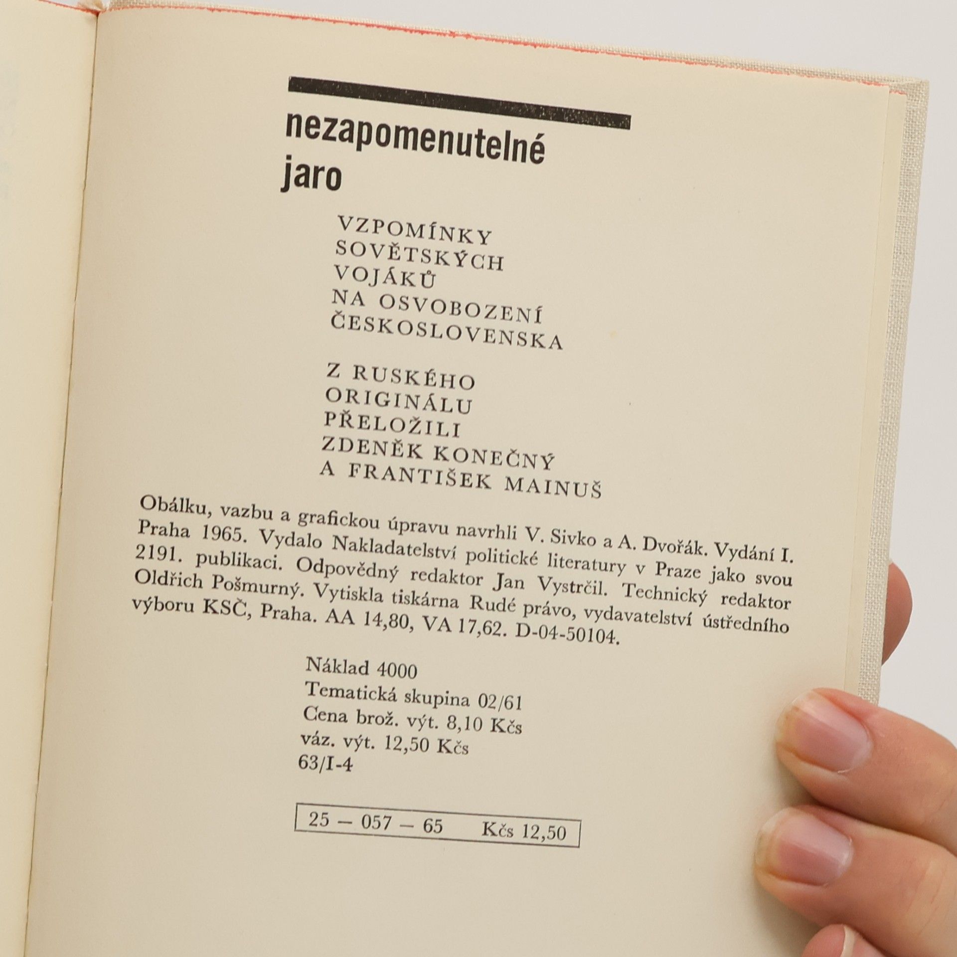 Autorenkollektiv Nezapomenutelné jaro