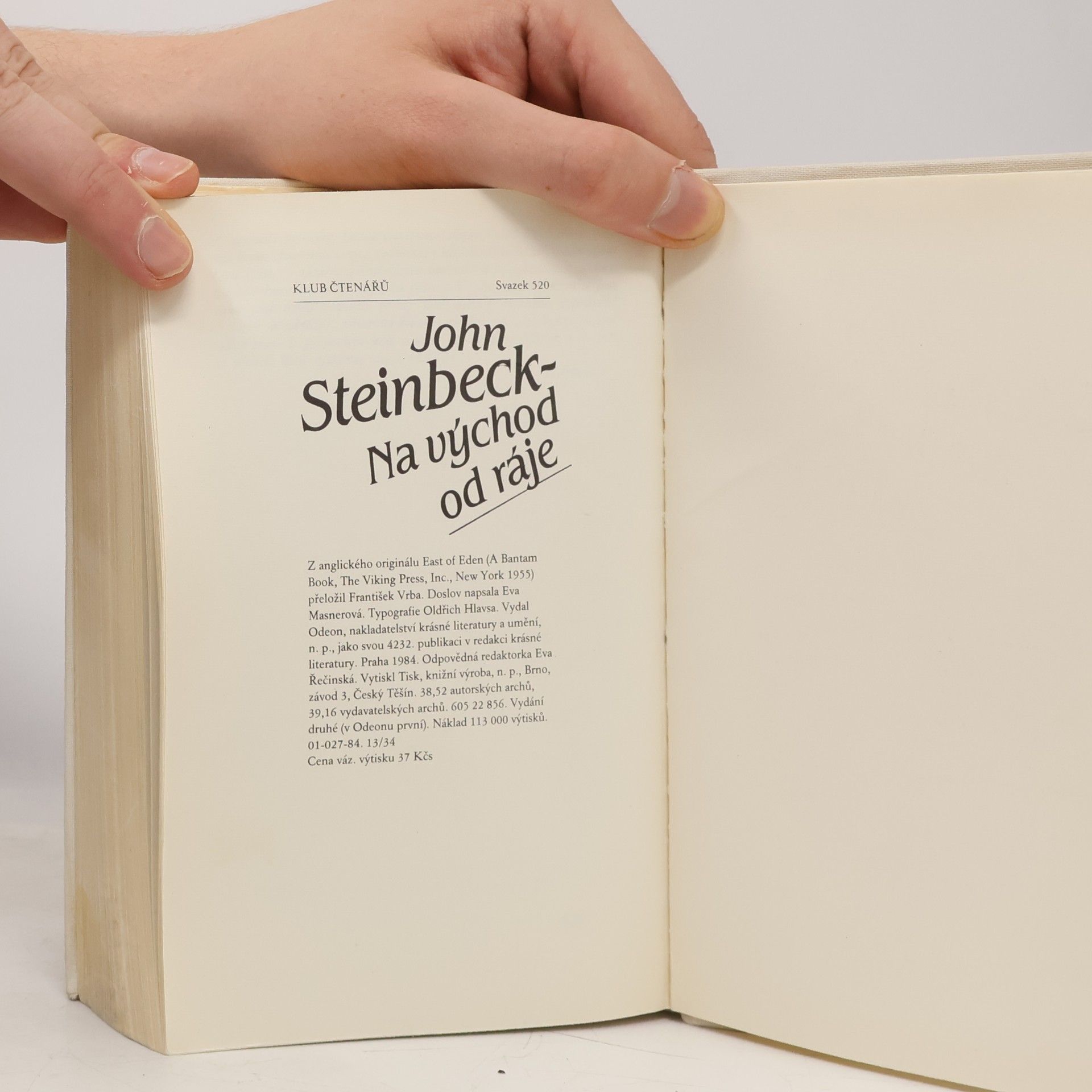 John Steinbeck Na východ od ráje