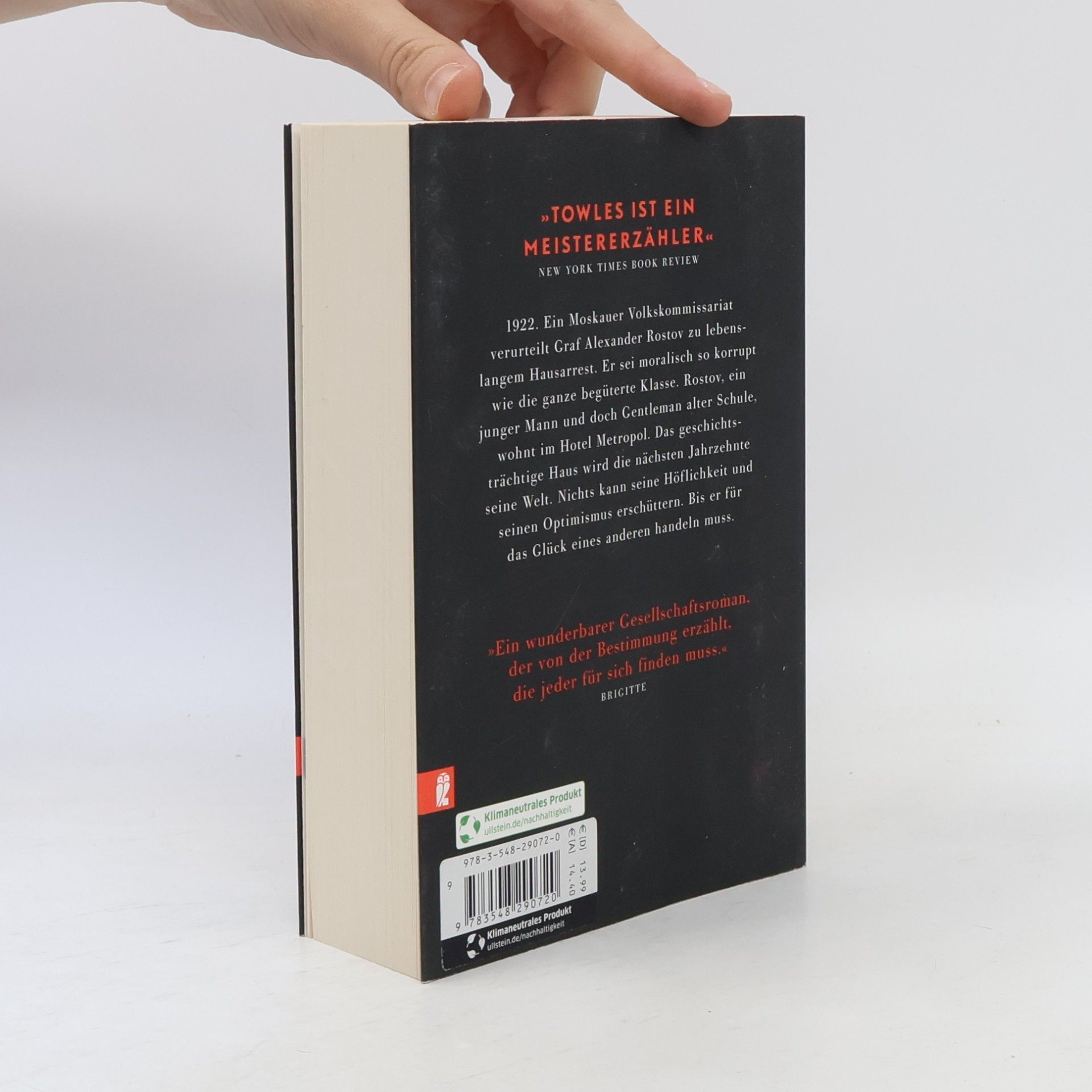 Amor Towles Ein Gentleman in Moskau