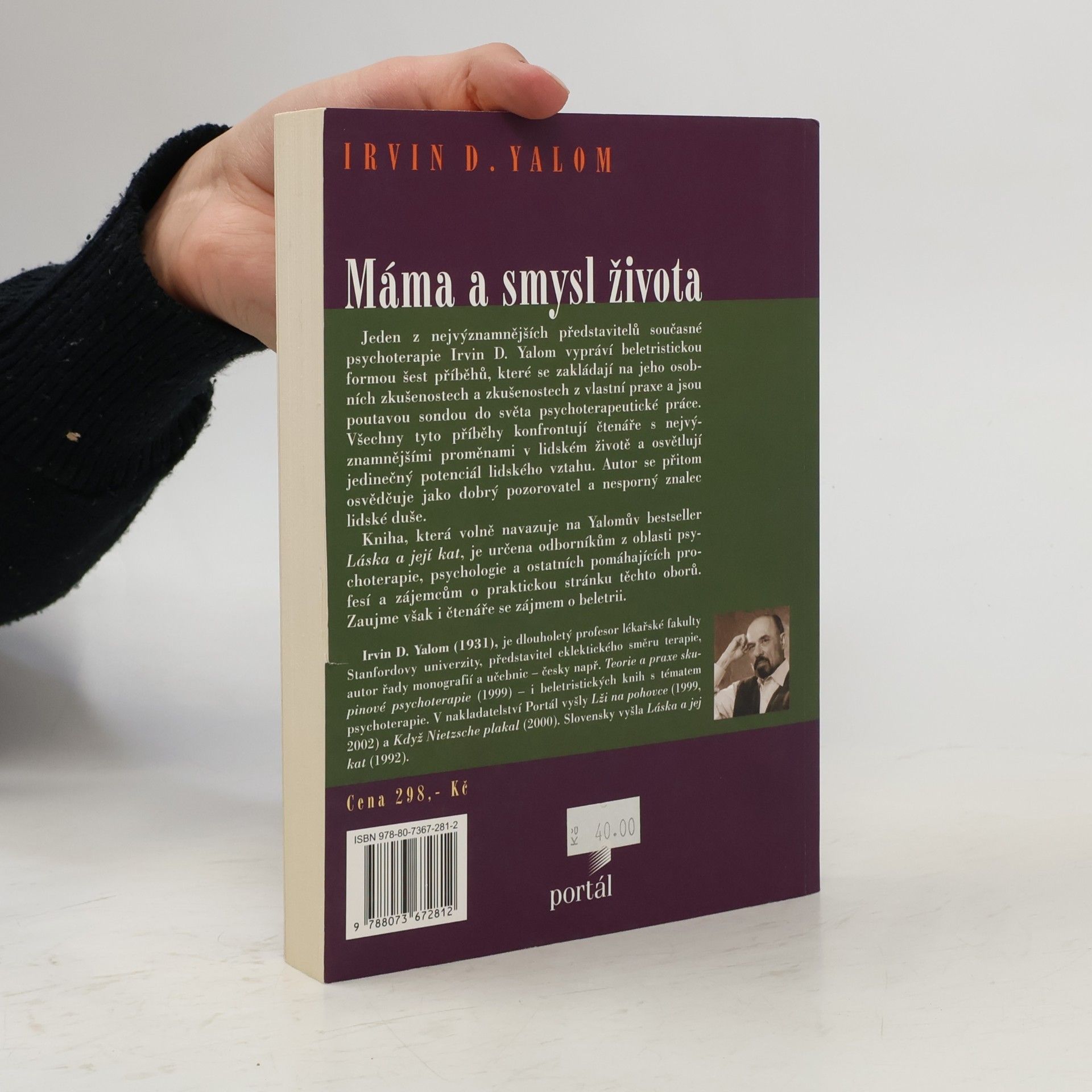 Irvin Yalom Máma a smysl života