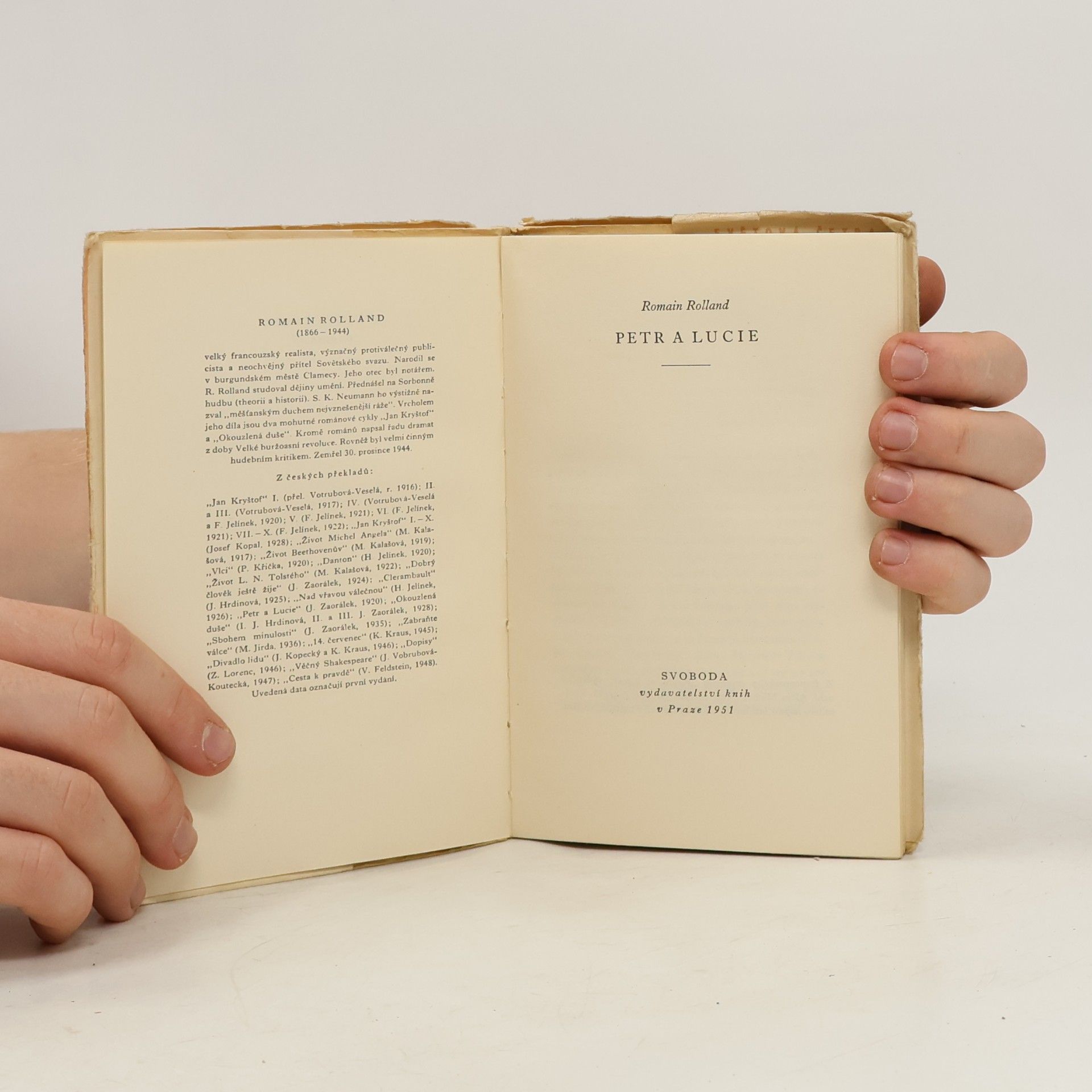 Romain Rolland Petr a Lucie