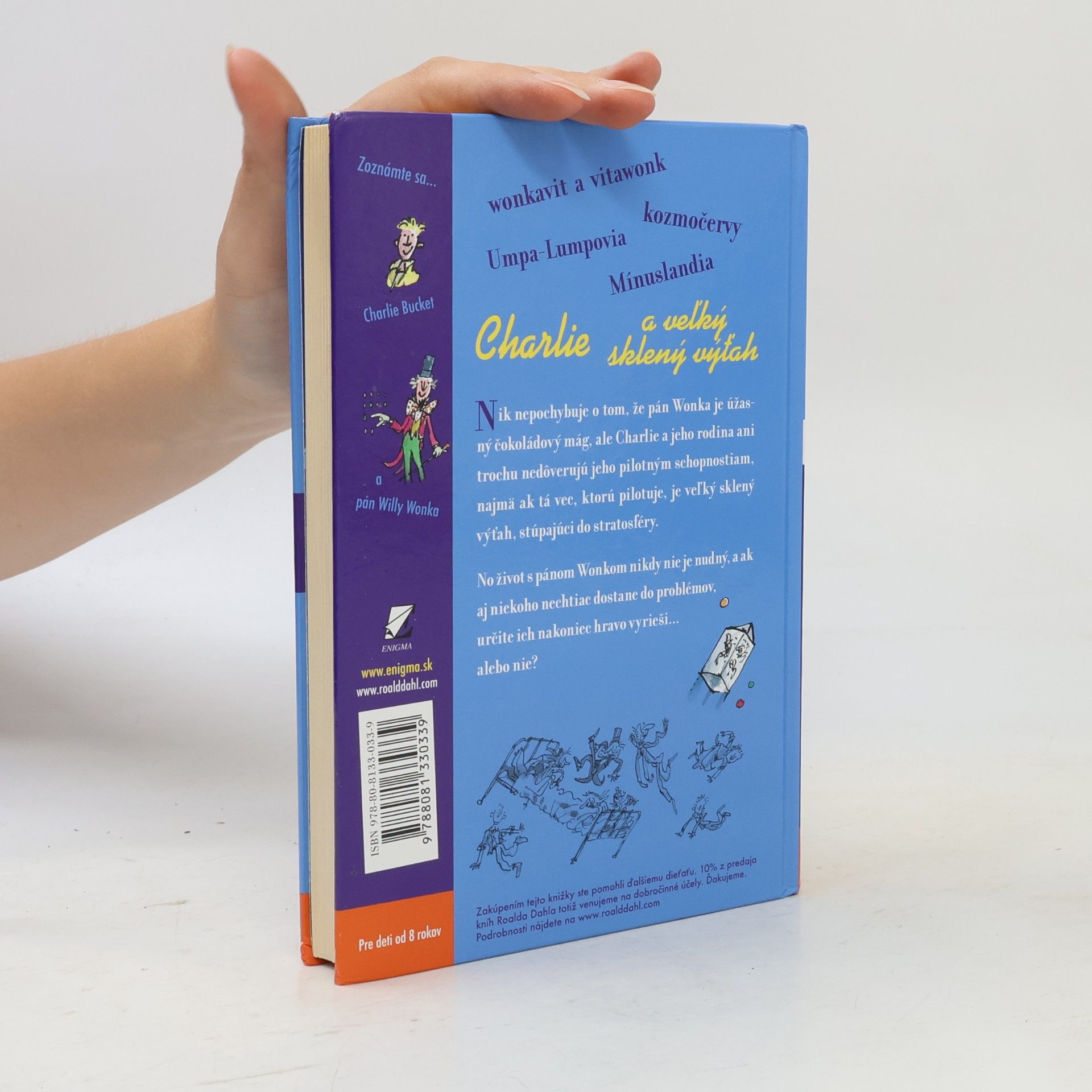 Roald Dahl Charlie a veľký sklený výťah