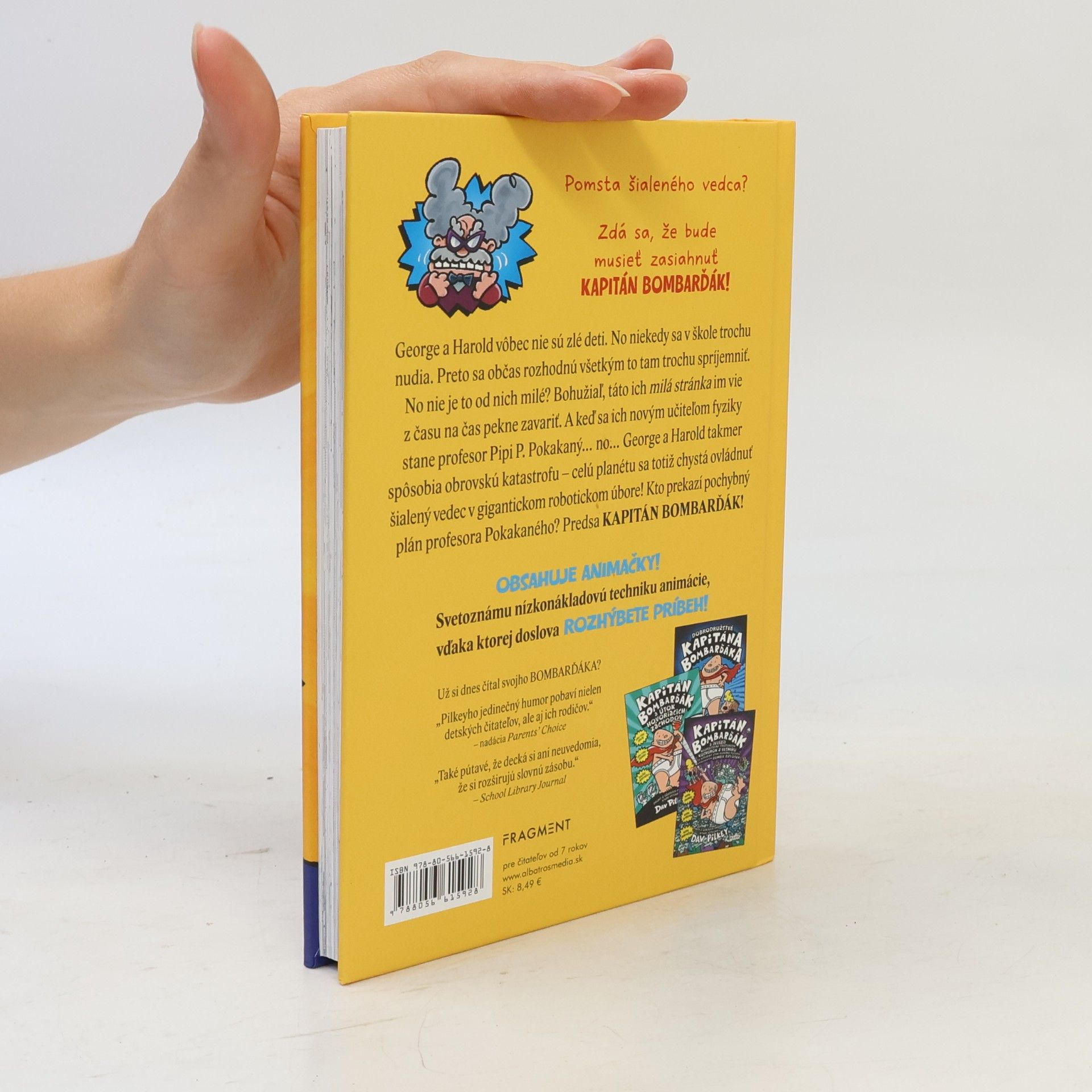 Dav Pilkey Kapitán Bombarďák a pochybný plán profesora Pokakaného