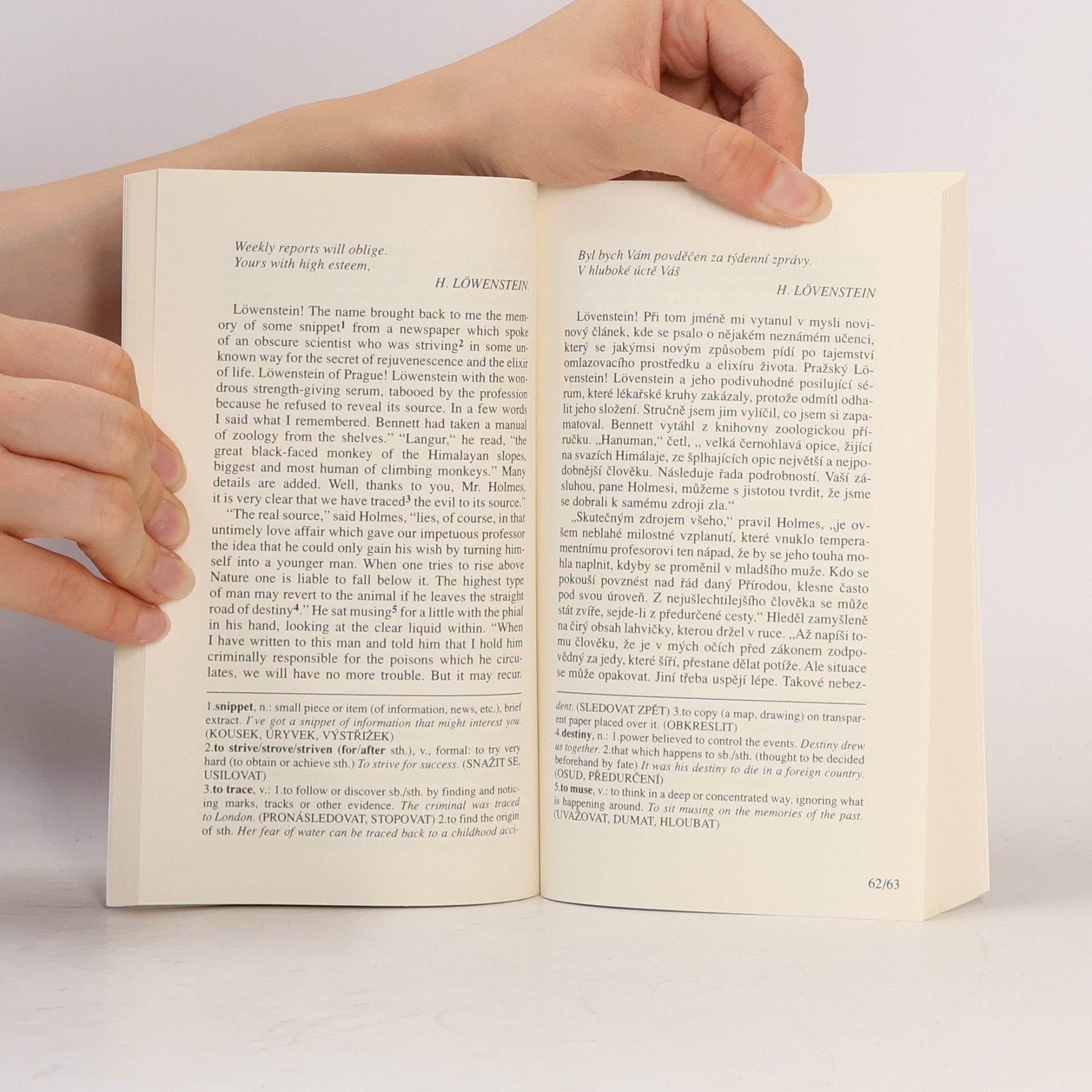 Arthur Conan Doyle Three cases of Sherlock Holmes. Tři případy Sherlocka Holmese