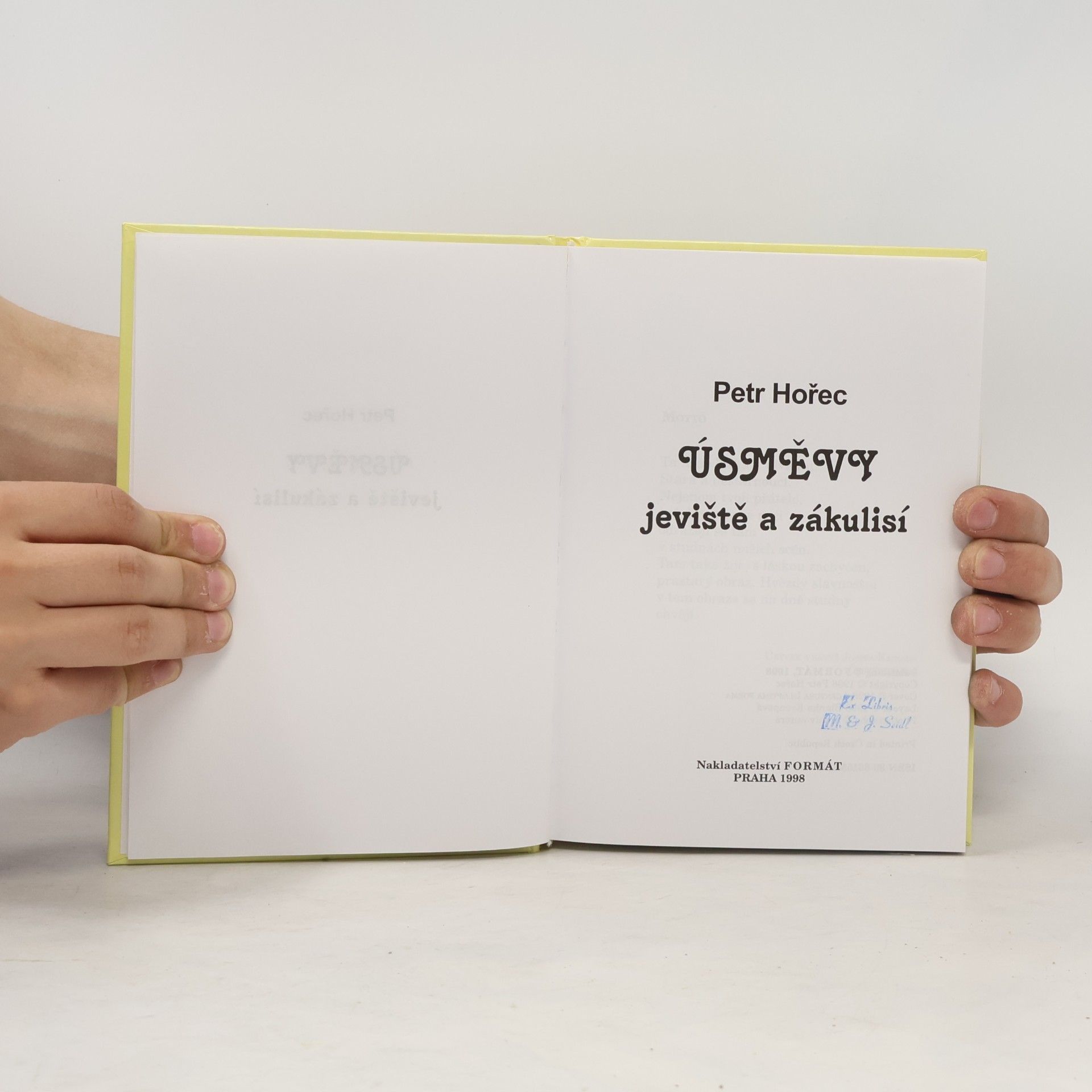 Petr Hořec Úsměvy jeviště a zákulisí