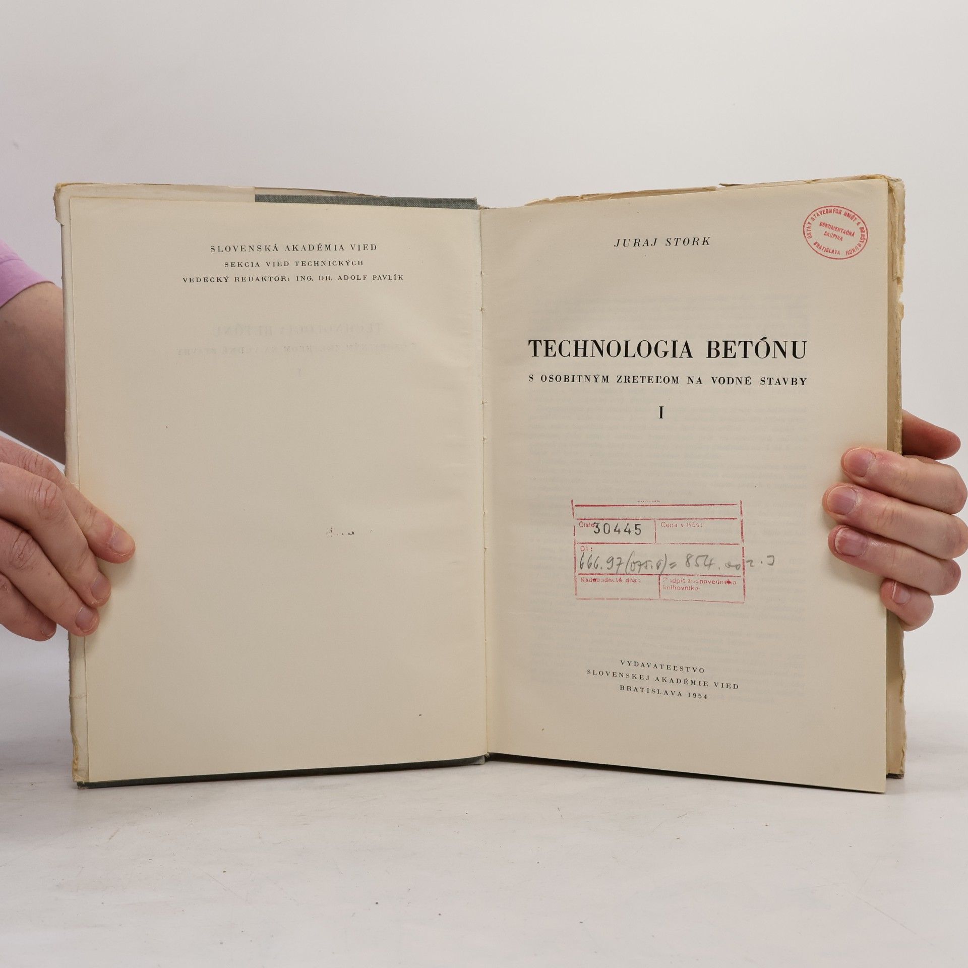 Juraj Stork Technologia betónu I-II