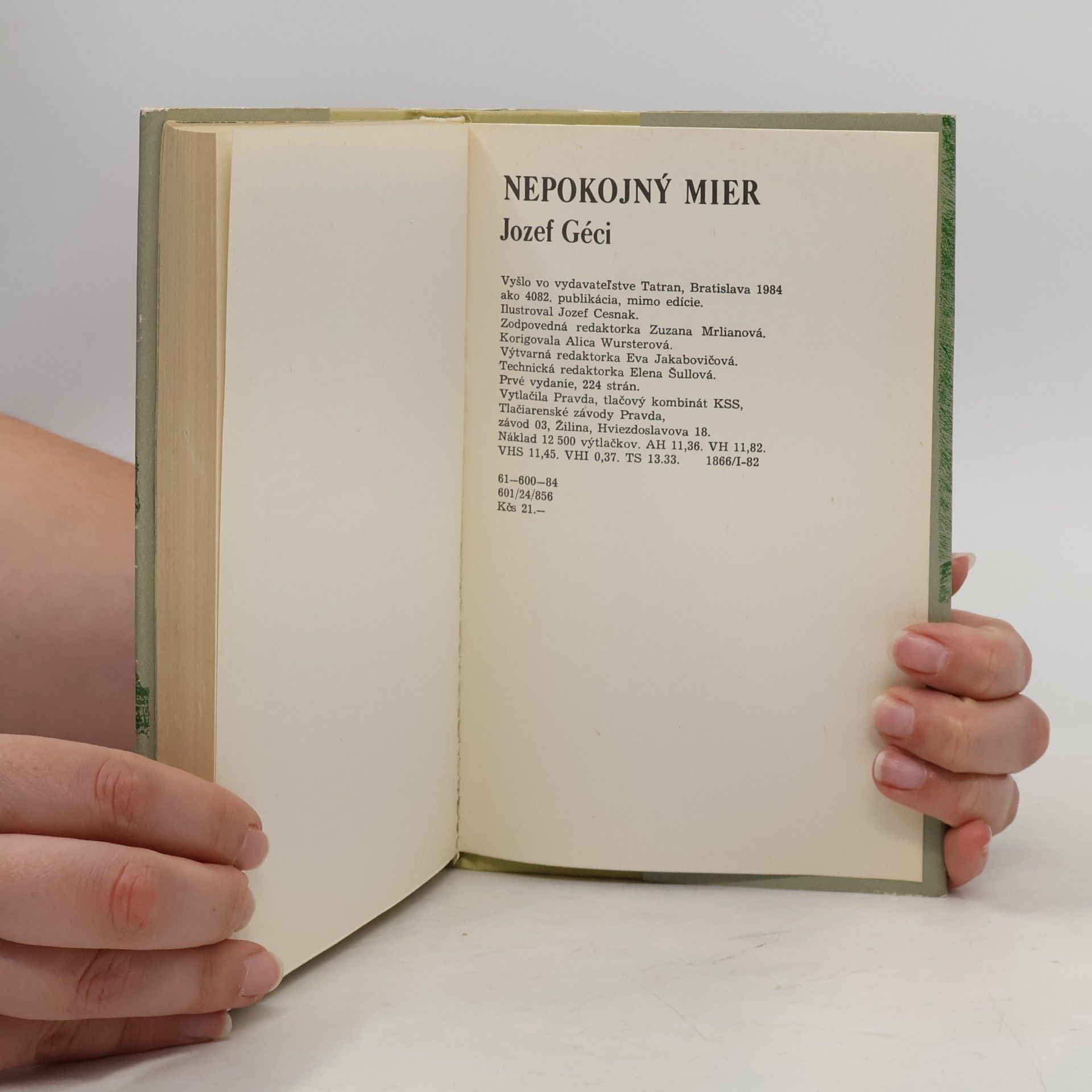 Jozef Géci Nepokojný mier