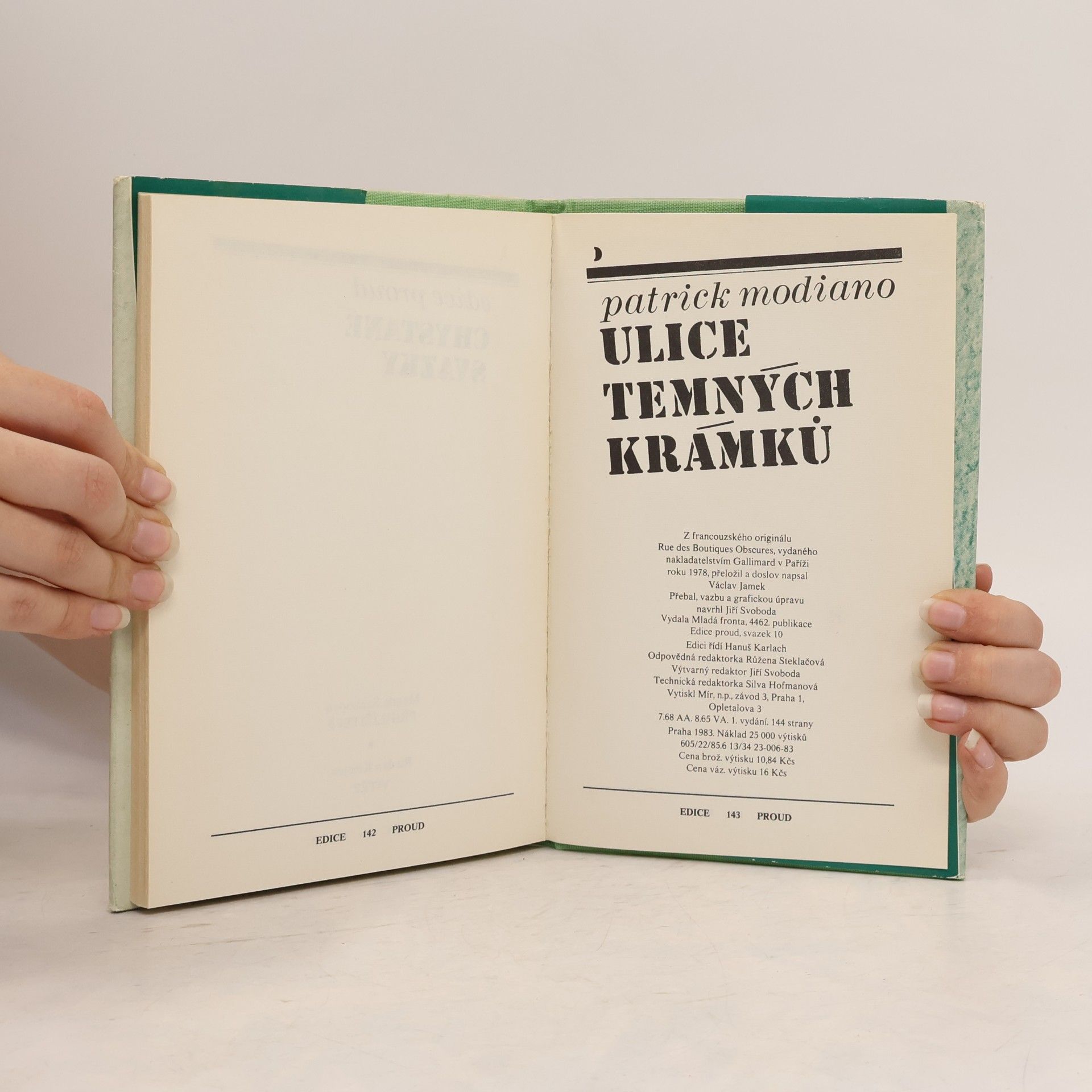 Patrick Modiano Ulice Temných krámků