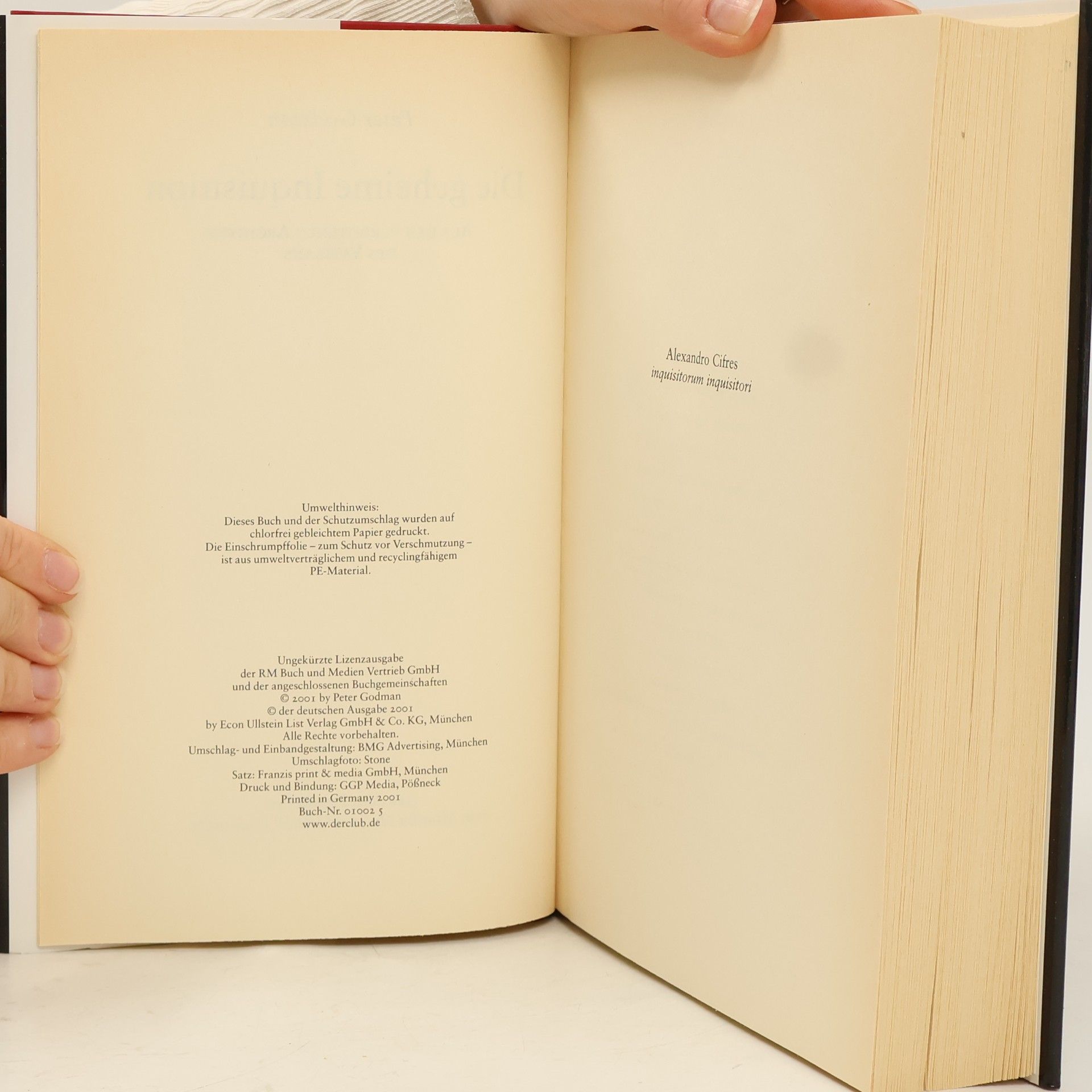 Peter Goldman Die geheime Inquisition, Aus den verbotenen Archiven des Vatikan