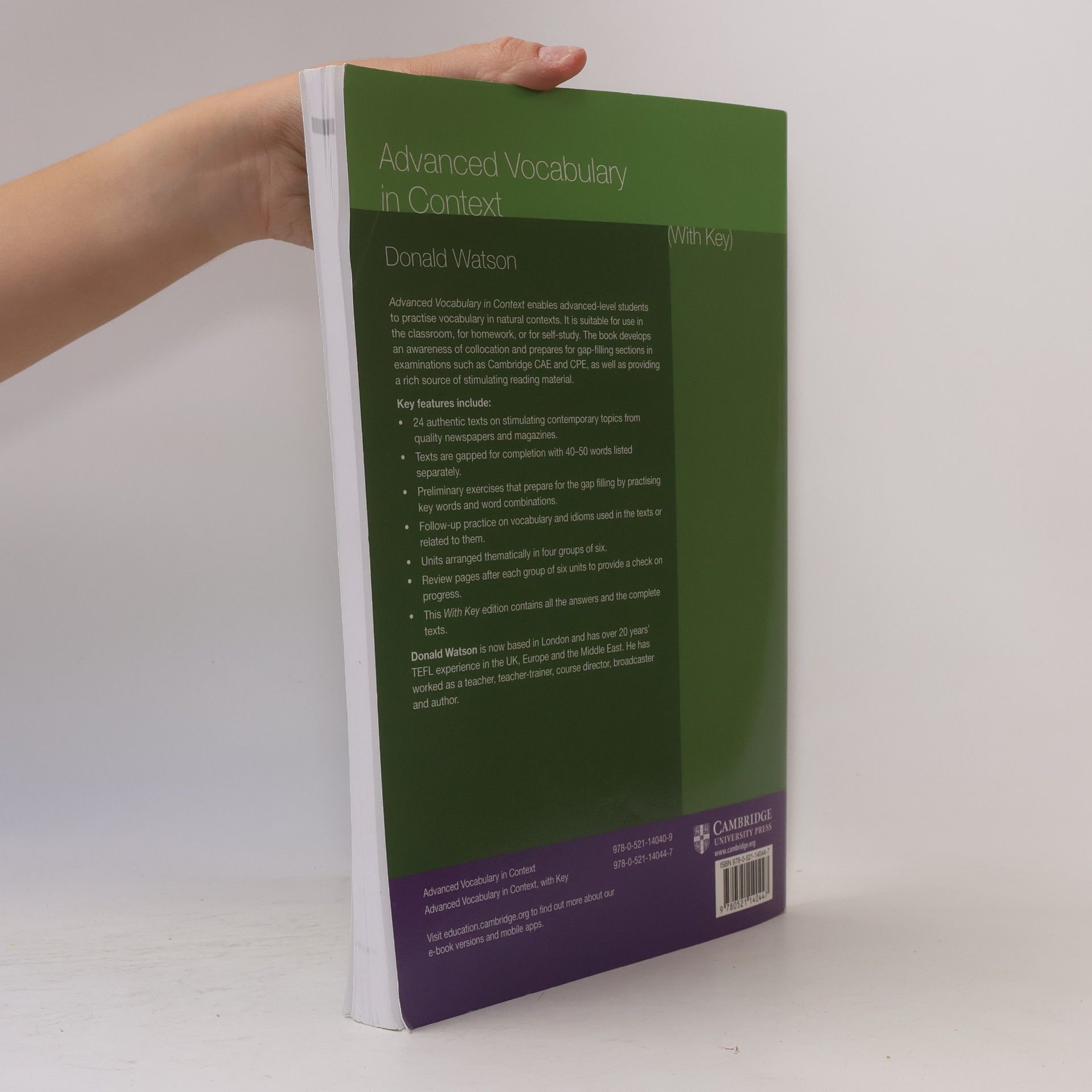 Donald Watson Advanced Vocabulary in Context