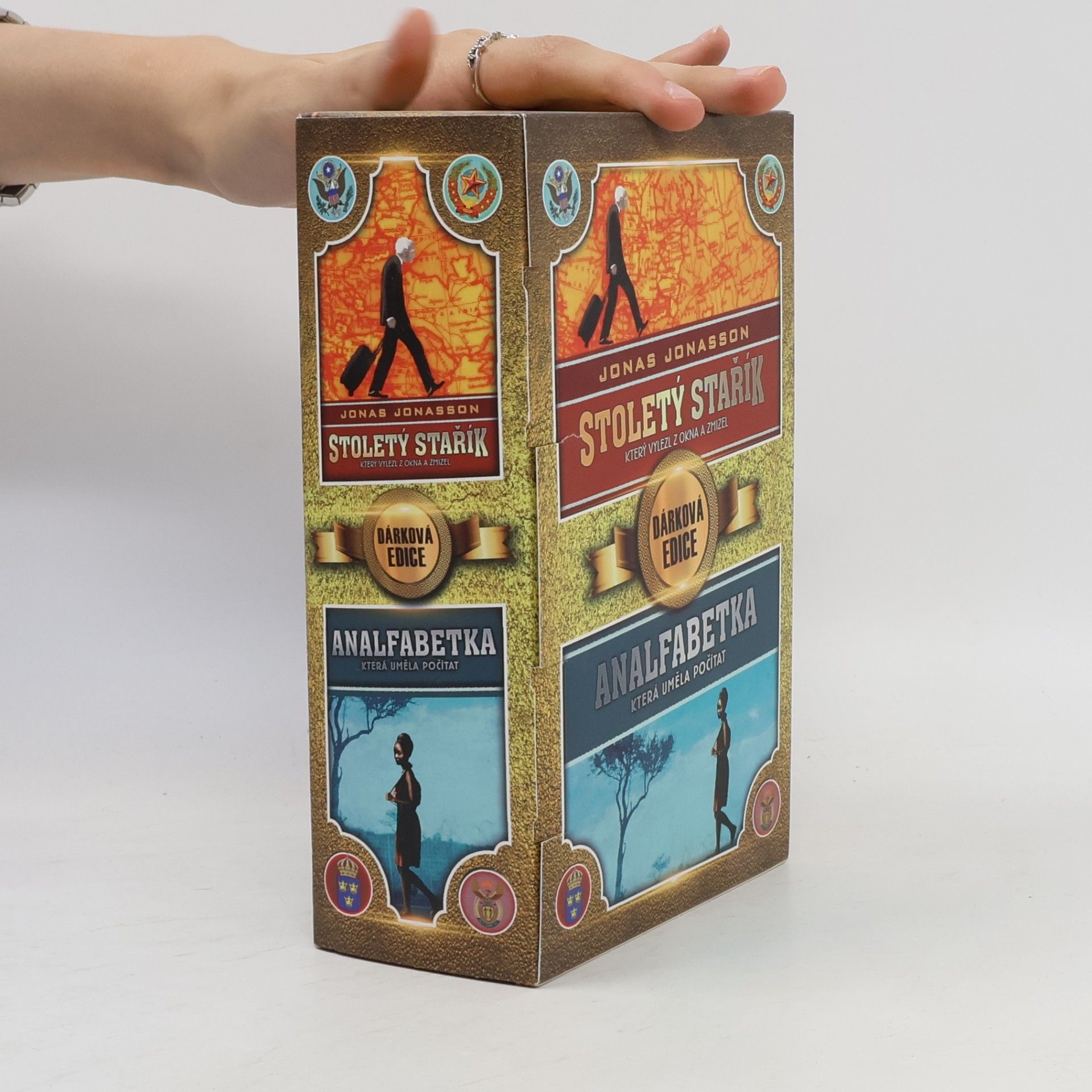 Jonas Jonasson Stoletý stařík, který vylezl z okna a zmizel + Analfabetka, která uměla počítat - dárková edice
