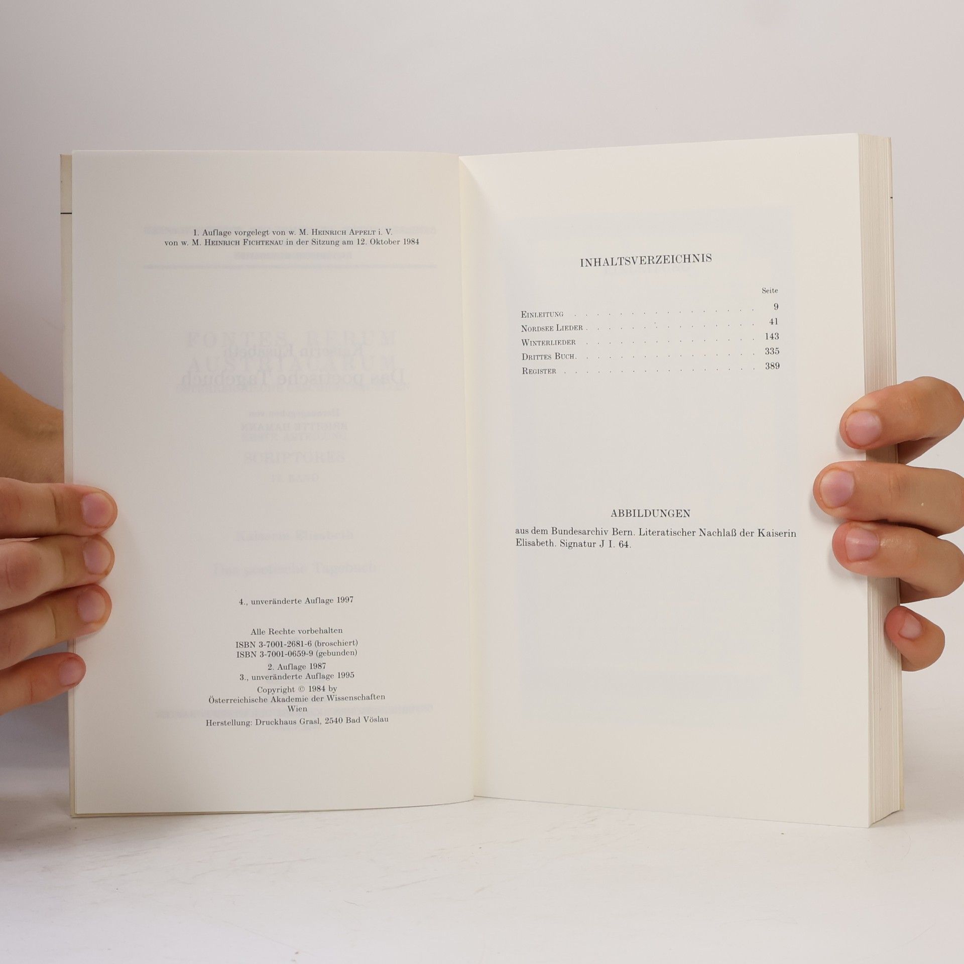 Brigitte Hamann Das poetische Tagebuch