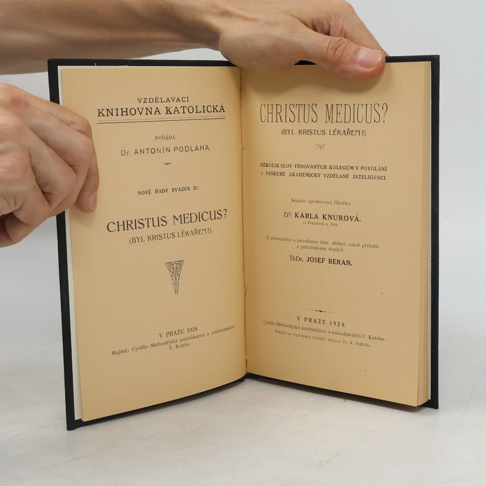 Josef Beran Christus medicus? Byl Kristus lékařem?