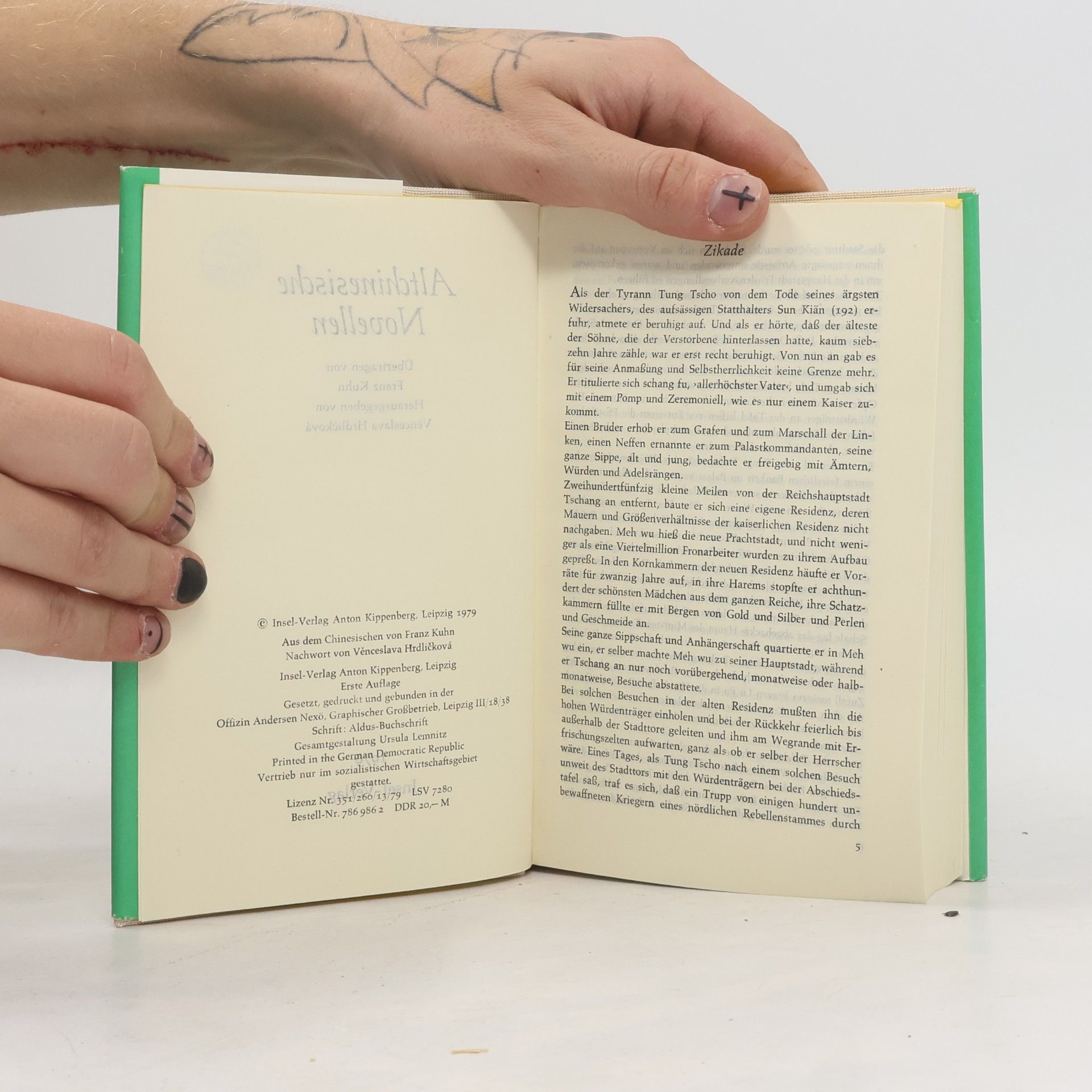 Věnceslava Hrdličková Altchinesische Novellen