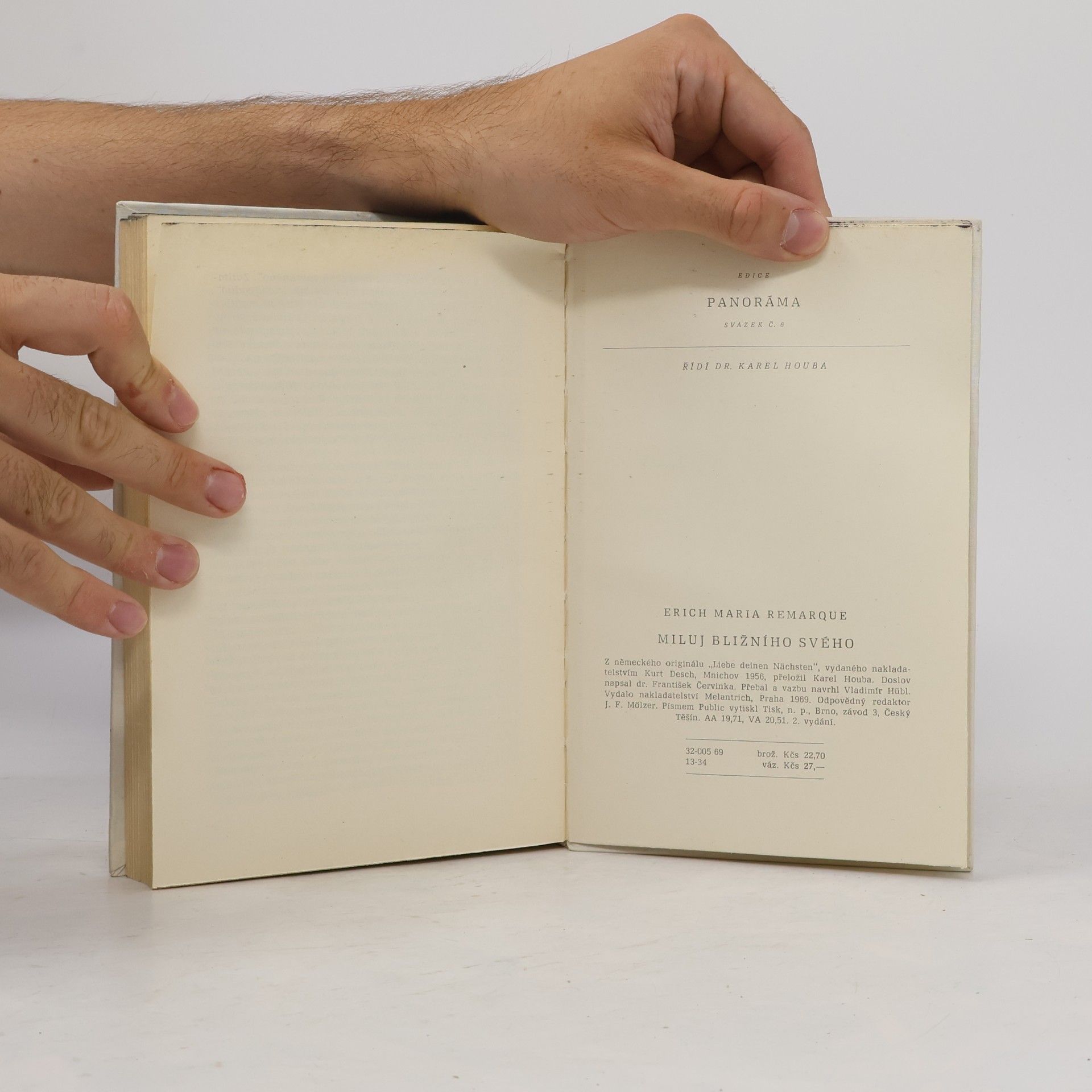 Erich Maria Remarque Miluj bližního svého