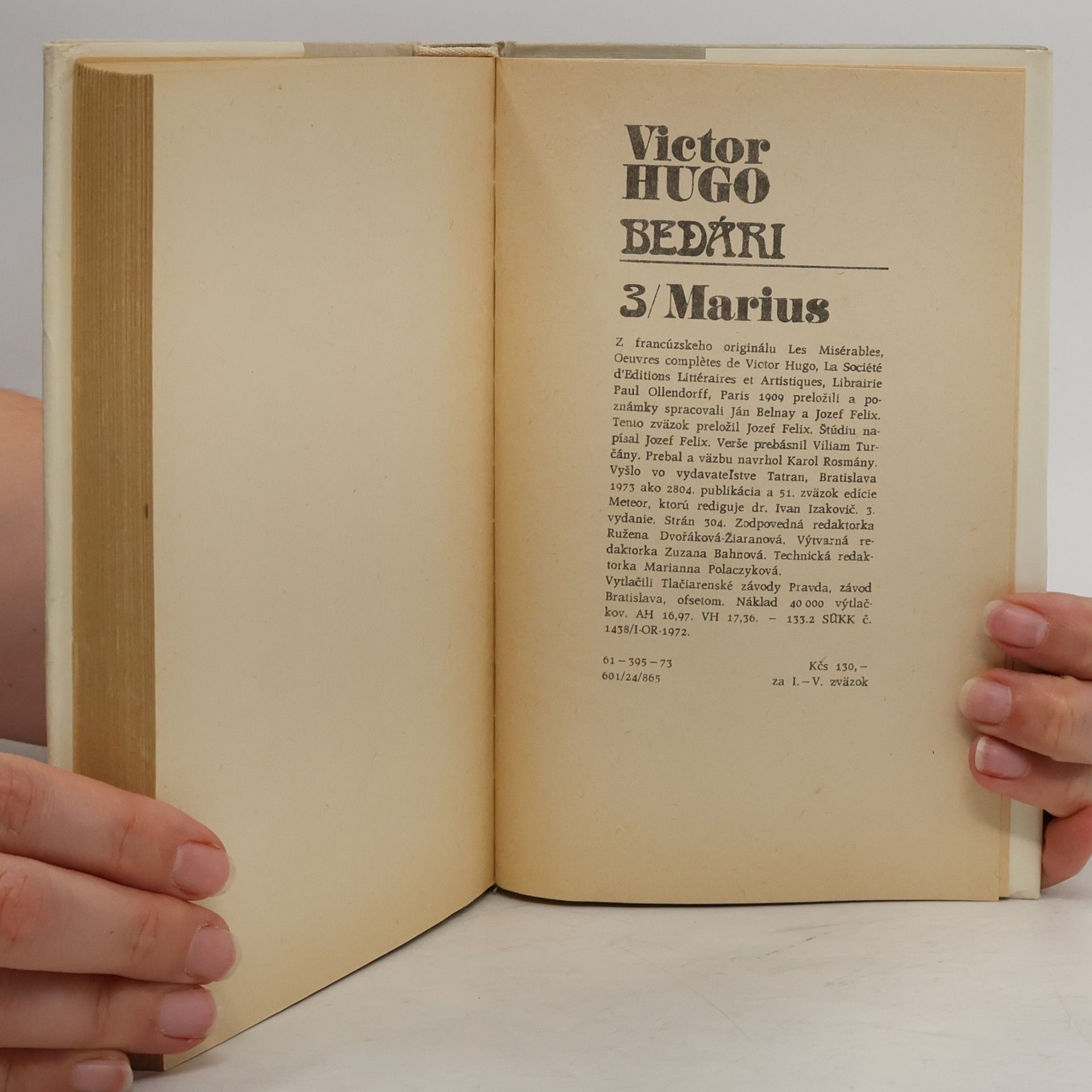 Victor Hugo Bedári 3. Marius