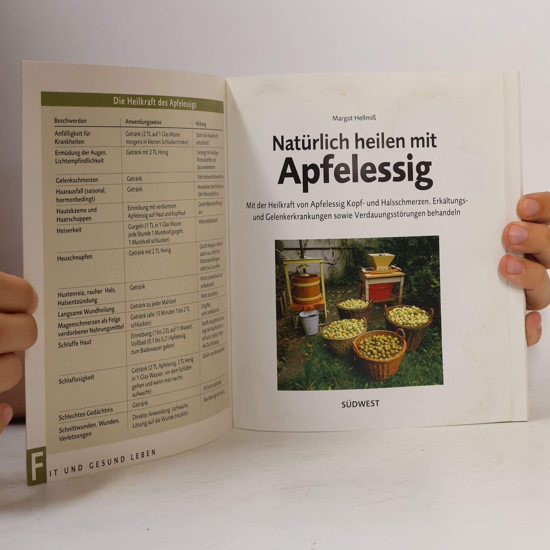 Margot Hellmiß Natürlich heilen mit Apfelessig