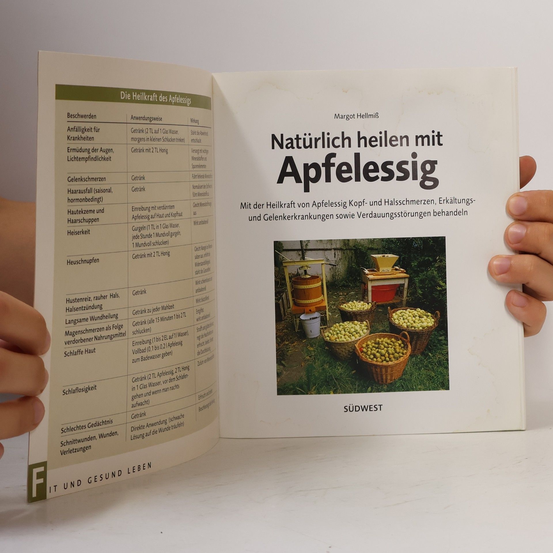 Margot Hellmiß Natürlich heilen mit Apfelessig