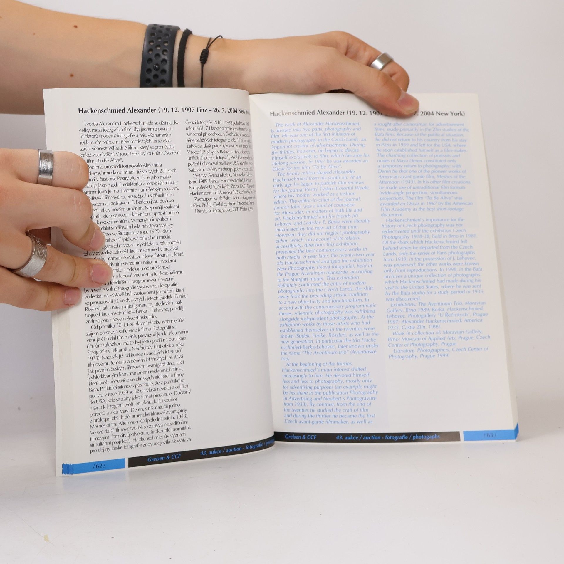 Various authors 43. aukce / Auction - Fotografie / Photography Greisen / CCF