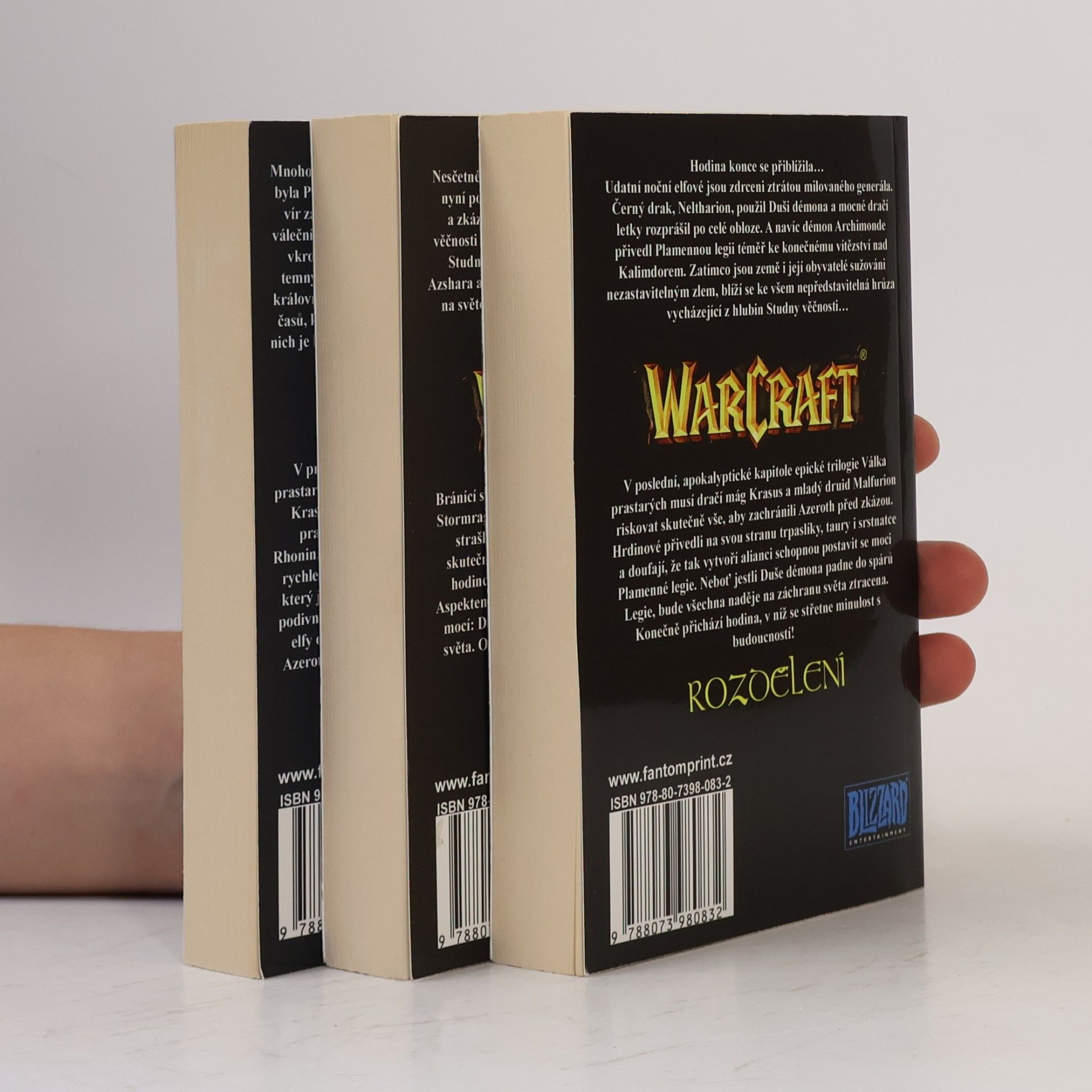 Richard A. Knaak Warcraft - Válka prastarých ( trilogie - 3 svazky, komplet) : Studna věčnosti. Duše démona. Rozdělení