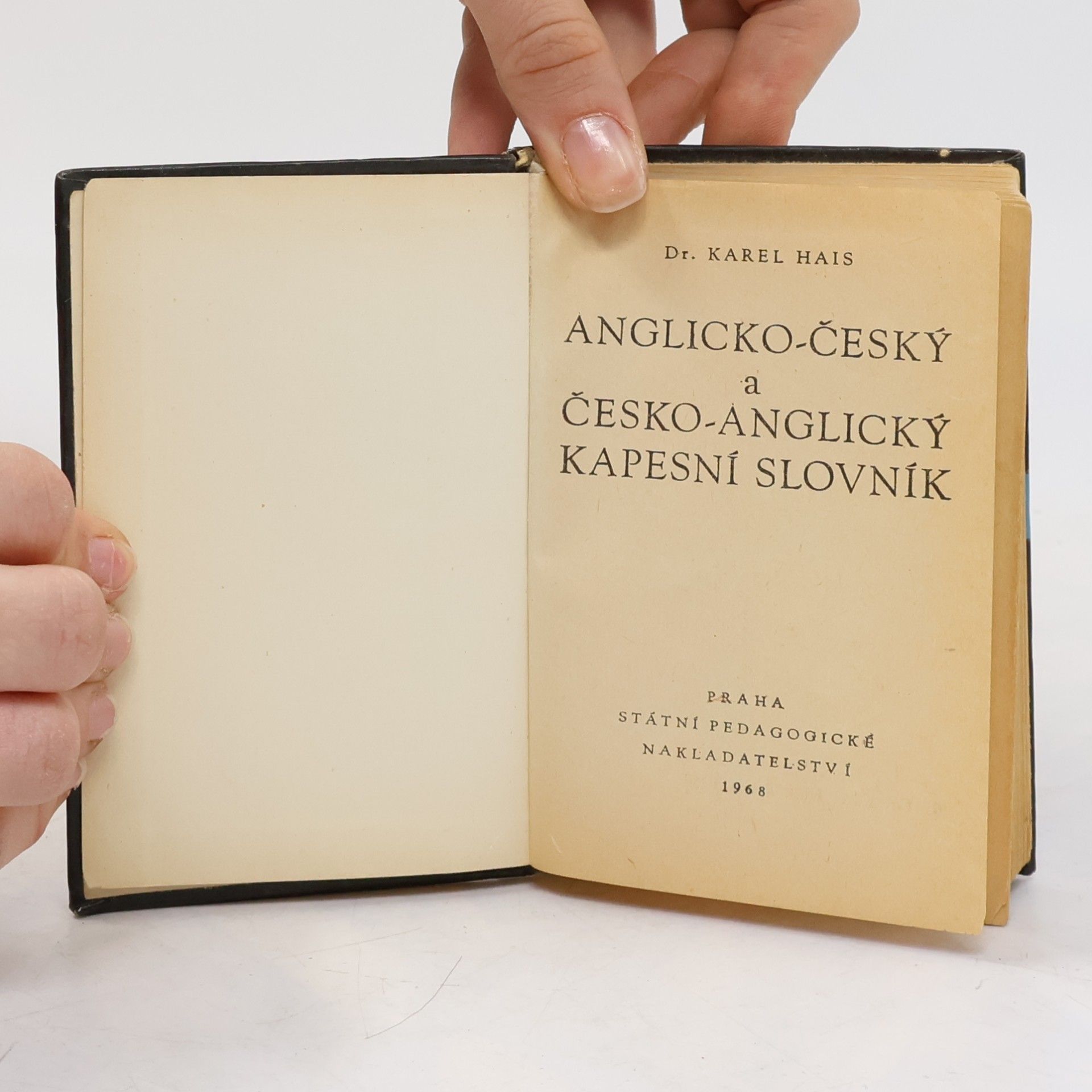 Karel Hais Anglicko-český a česko-anglický kapesní slovník