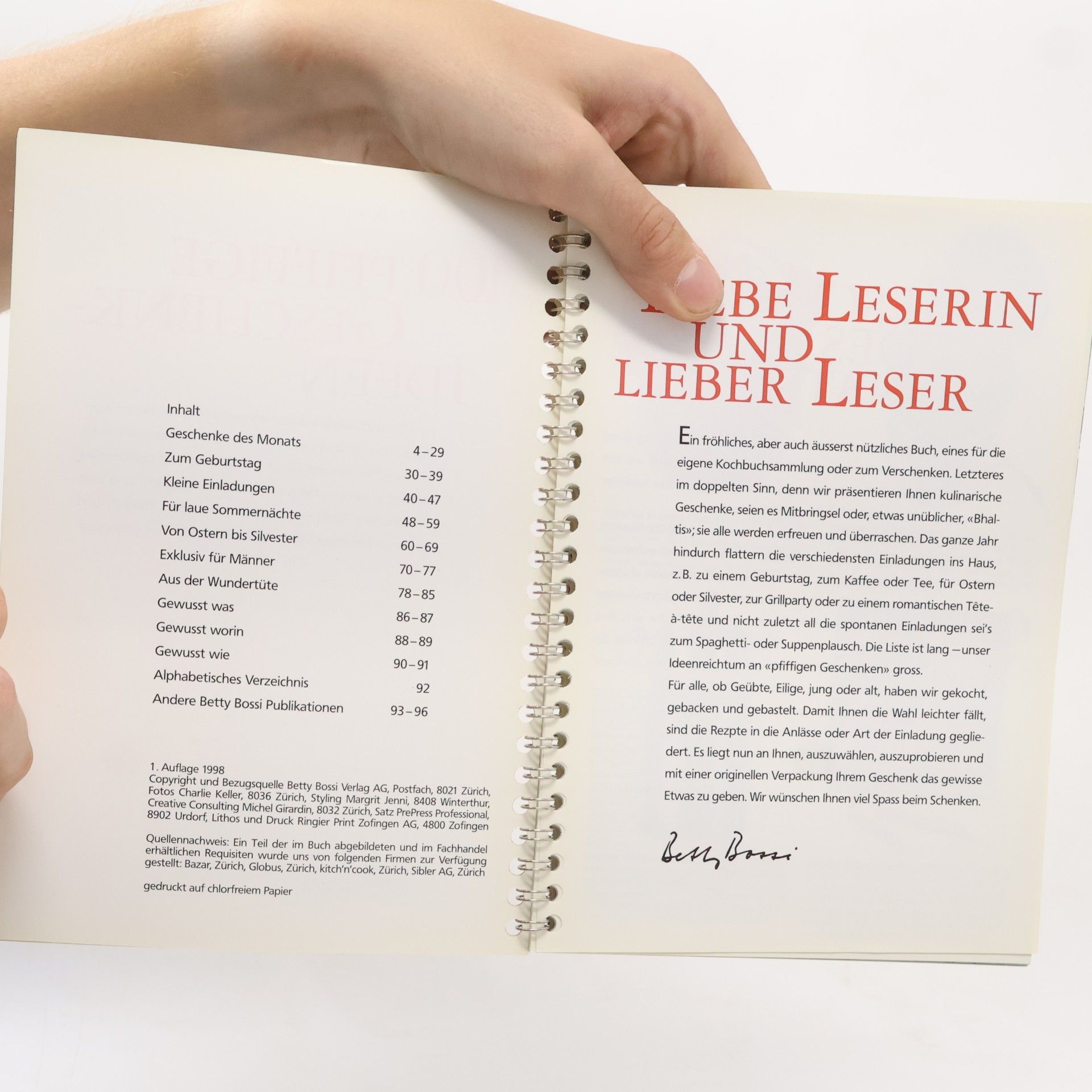 Betty Bossi 100 Pfiffige Geschenk-Ideen