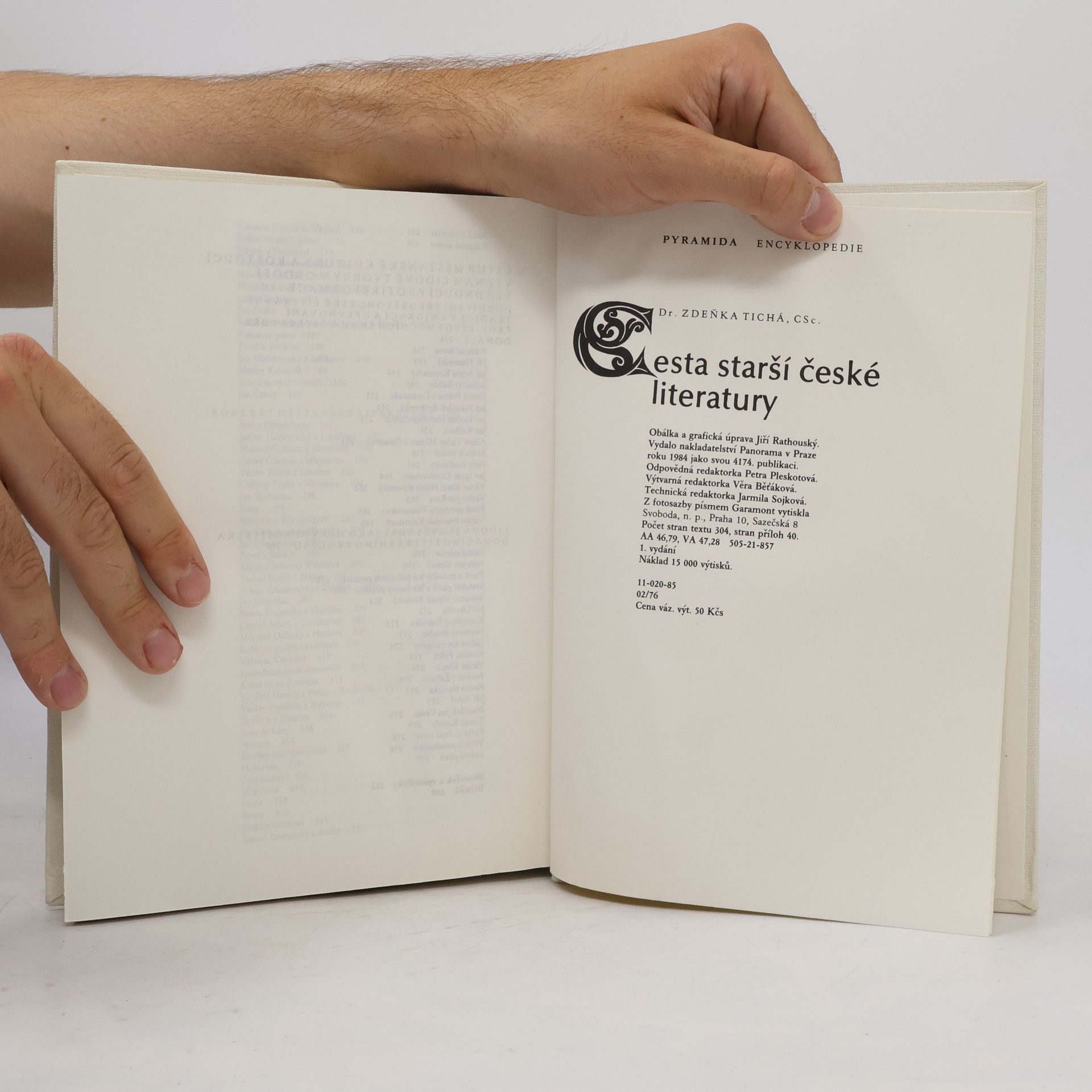 Zdeňka Tichá Cesta starší české literatury