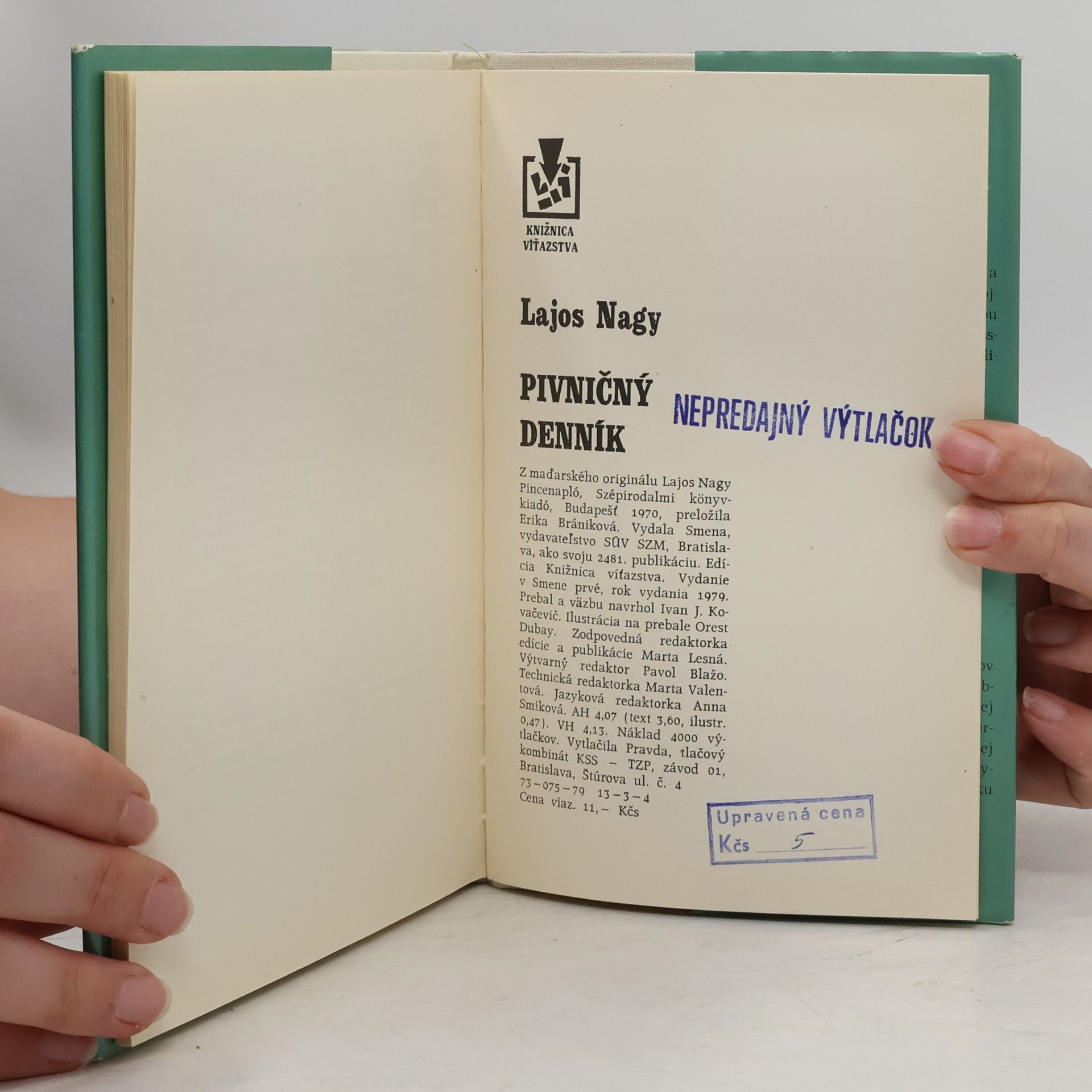 Lajos Nagy Pivničný denník