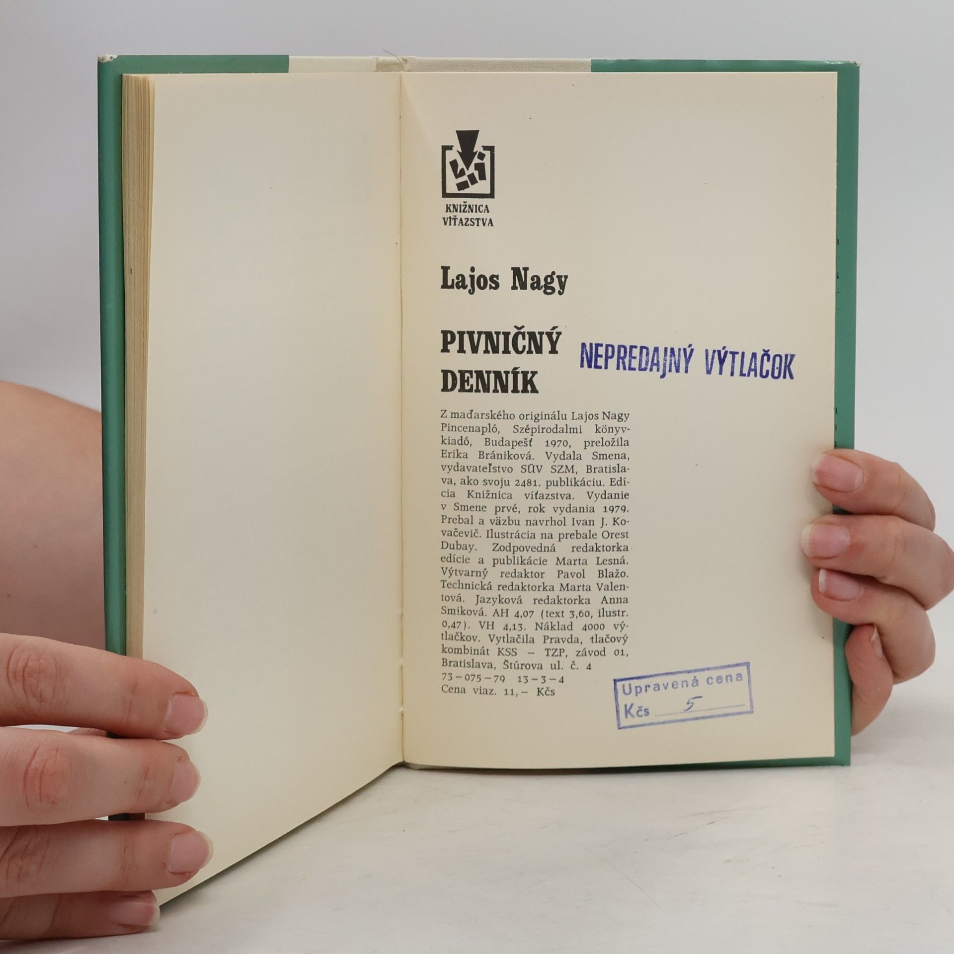 Lajos Nagy Pivničný denník